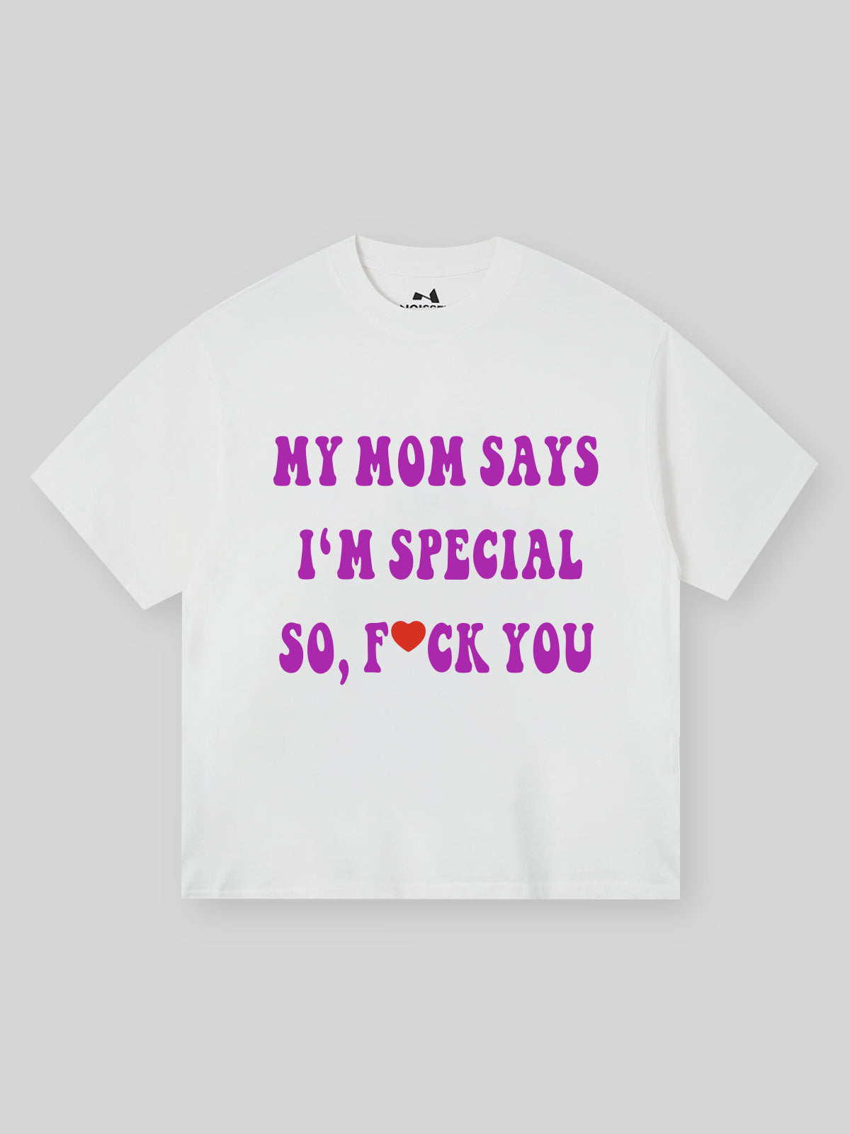BOUNCE BACK© "My mom says I'm special" 3D Embossed Print T-shirt