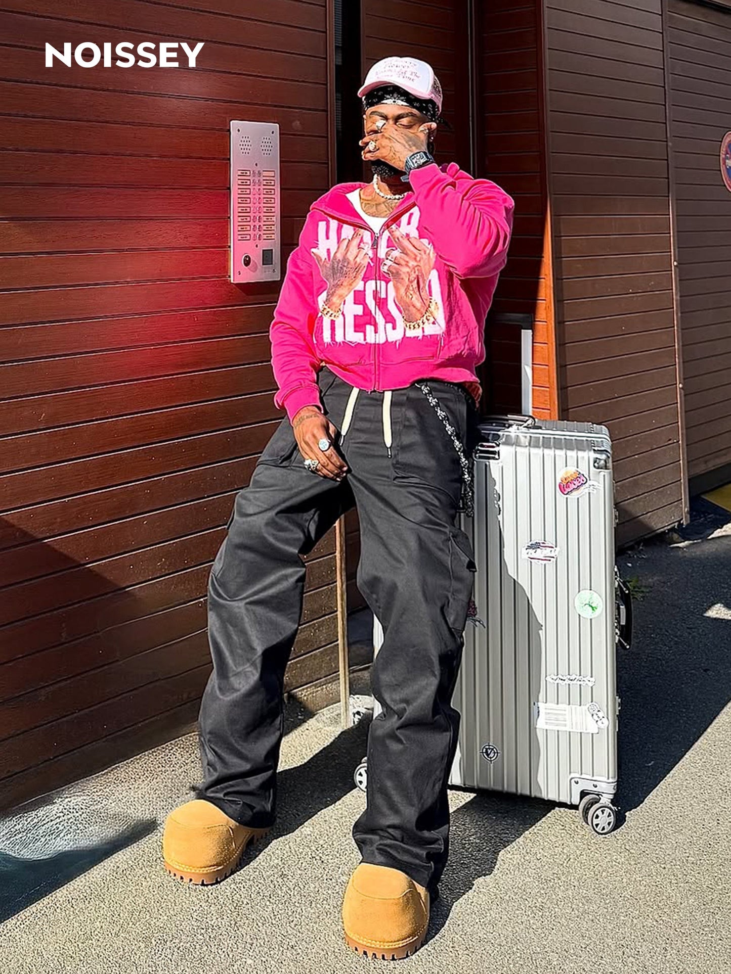 HATERS PRESSED! Pink Warm Printed Hoodie