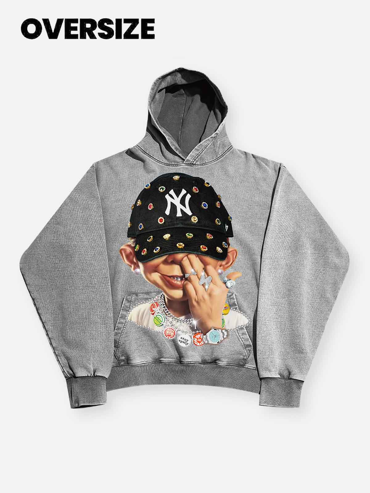 High quality Bad Boy Trendy Hip-Hop Personalized Print Hoodie