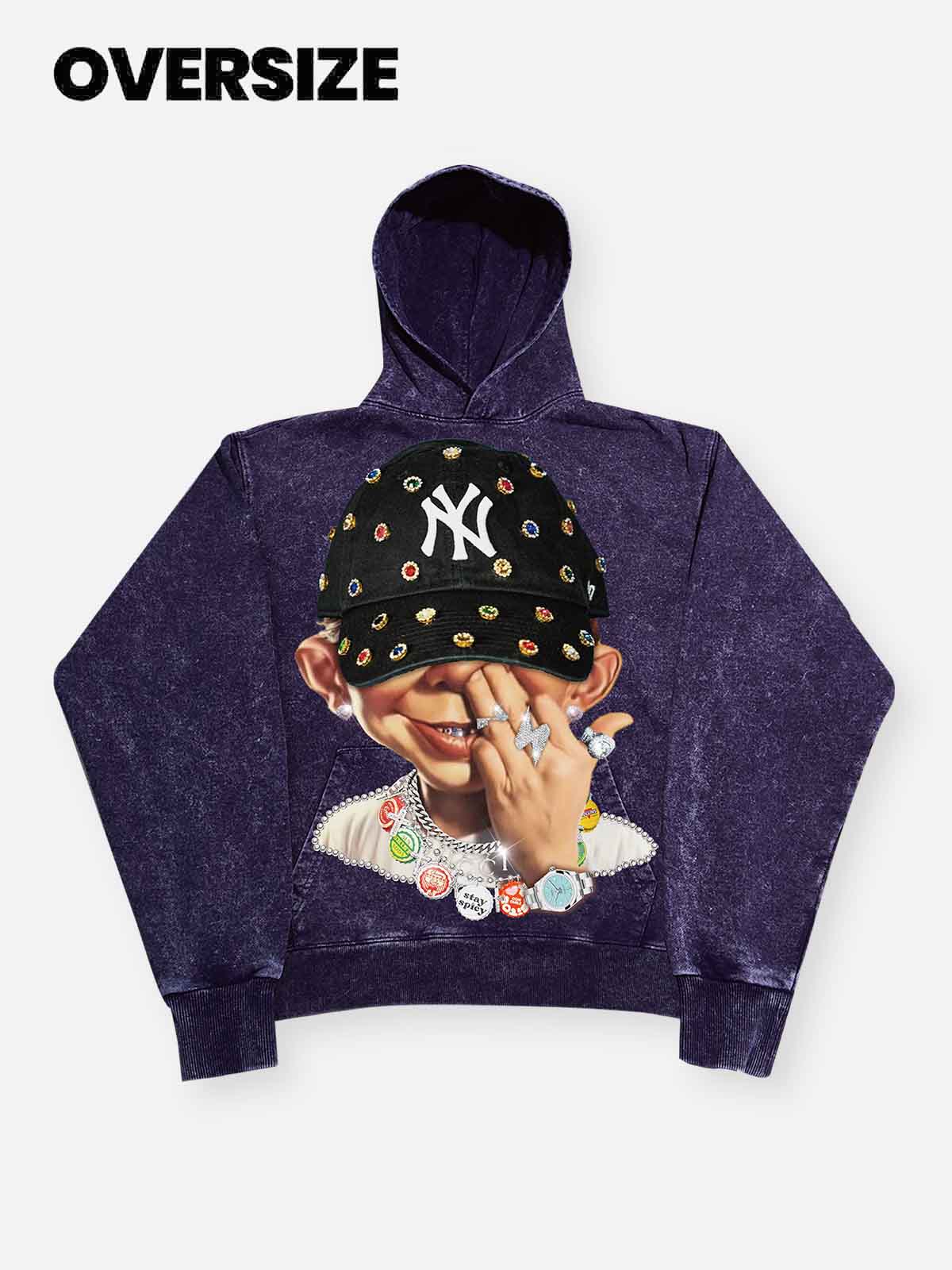 High quality Bad Boy Trendy Hip-Hop Personalized Print Hoodie