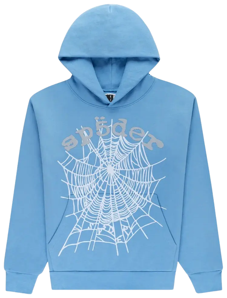 Sp5der Hoodie Pollen Blue Grey