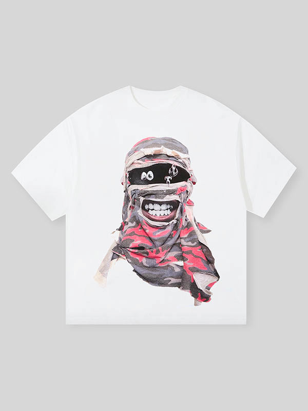 Personalized Toothpaste Patchwork Face Printed T-shirt