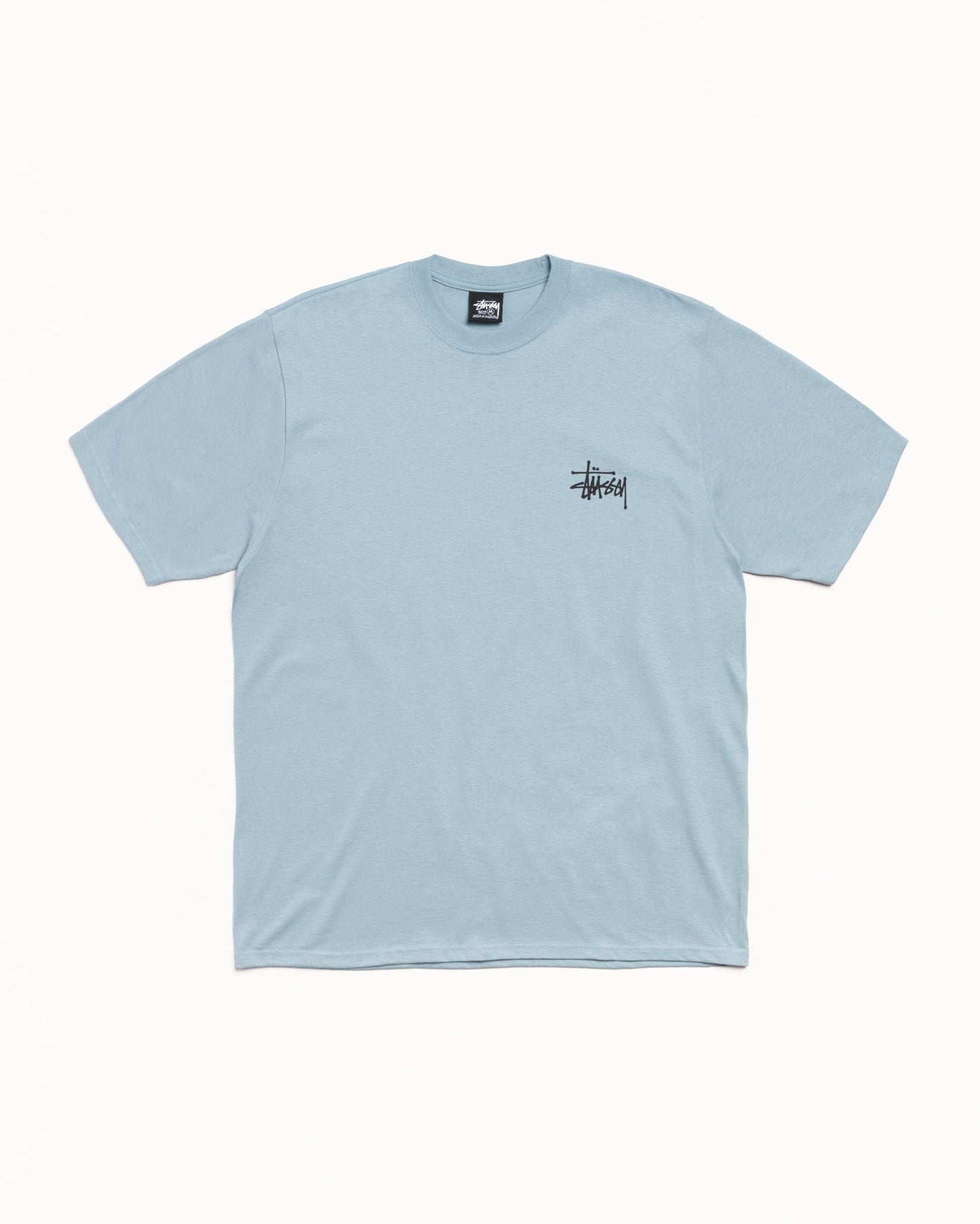 Basic Stussy Tee Mens Short Sleeve In Slate