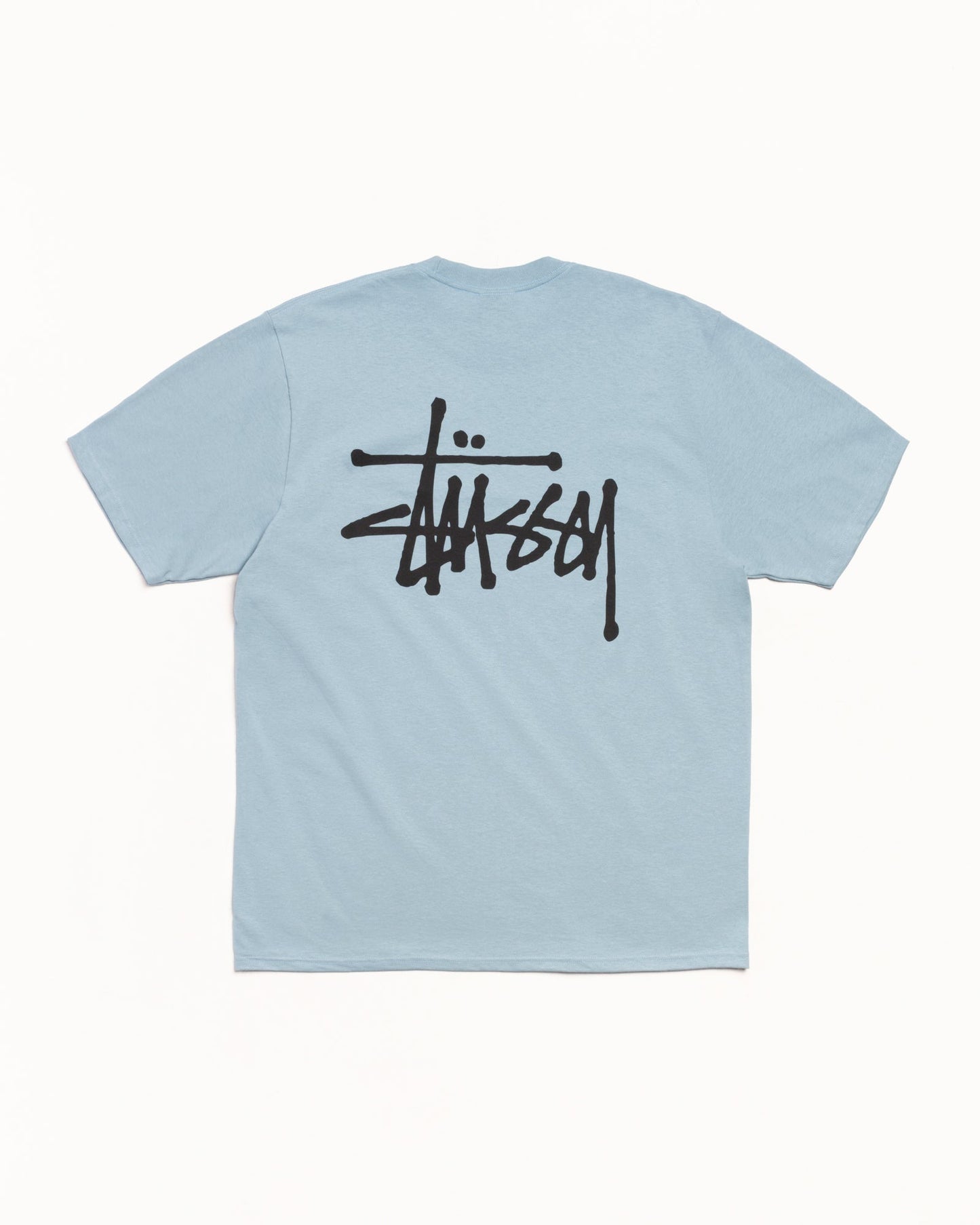 Basic Stussy Tee Mens Short Sleeve In Slate | hero:main:collection:new-arrivals,shirts,tops-shirts,all,tees,outerwear,denim,knits,accessories,sunglasses,hoodies,sweats,mens-hoodies-sweatshirts,shorts,pants,bottoms