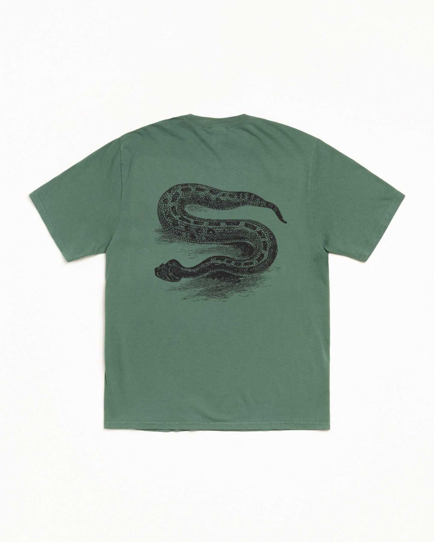 Serpent Pig. Dyed Tee Mens Short Sleeve In Pine | hero:main:collection:new-arrivals,shirts,tops-shirts,all,tees,outerwear,denim,knits,accessories,sunglasses,hoodies,sweats,mens-hoodies-sweatshirts,shorts,pants,bottoms