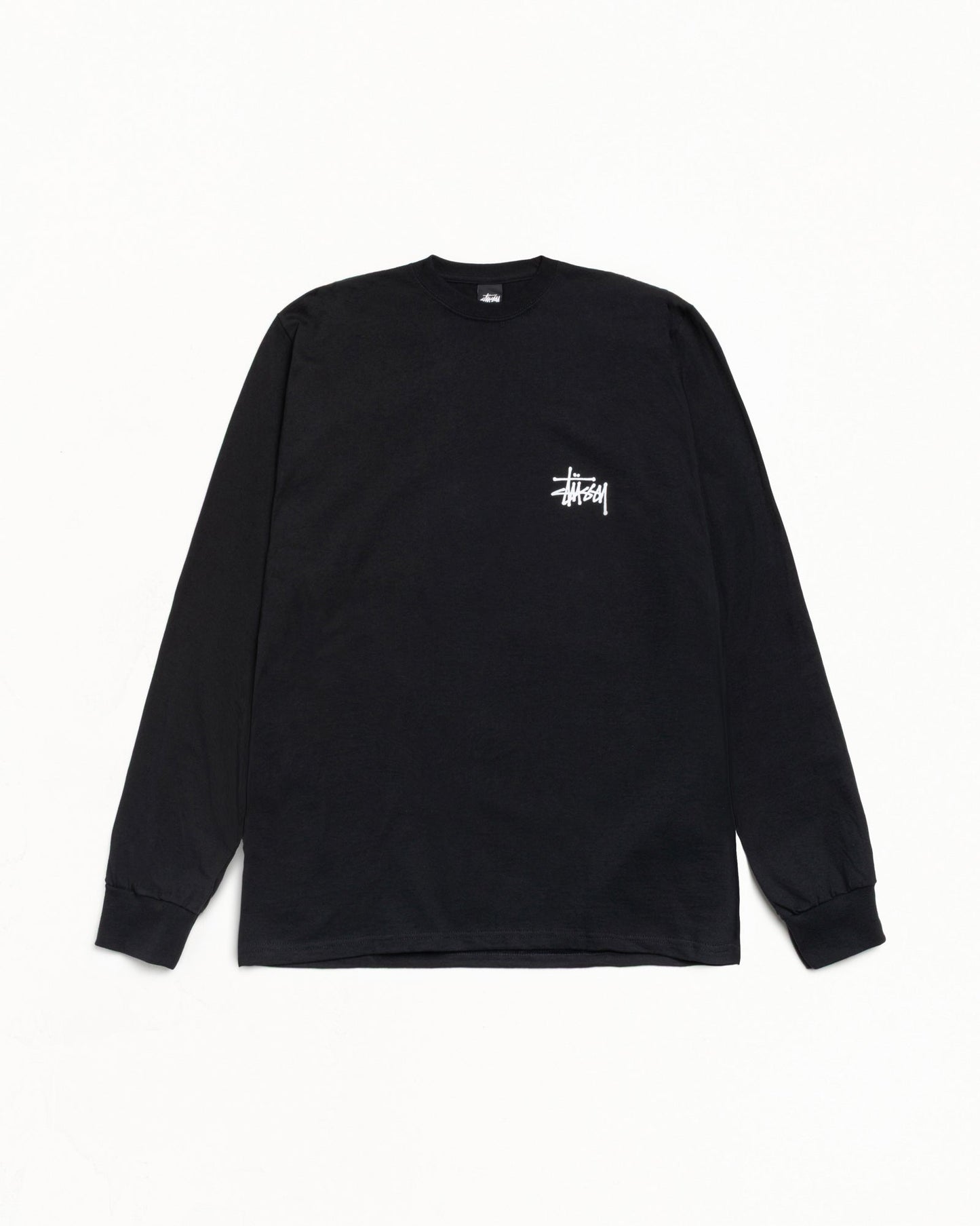 Basic Stussy Ls Tee Mens Long Sleeve In Black