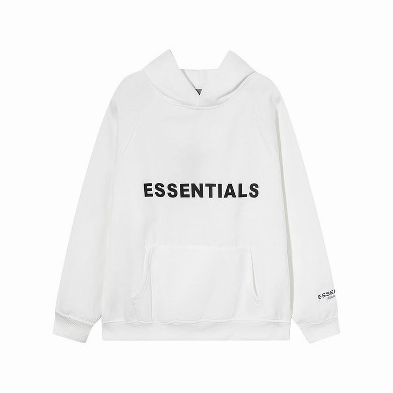Fear of God Essentials Pullover Hoodie Applique Logo White