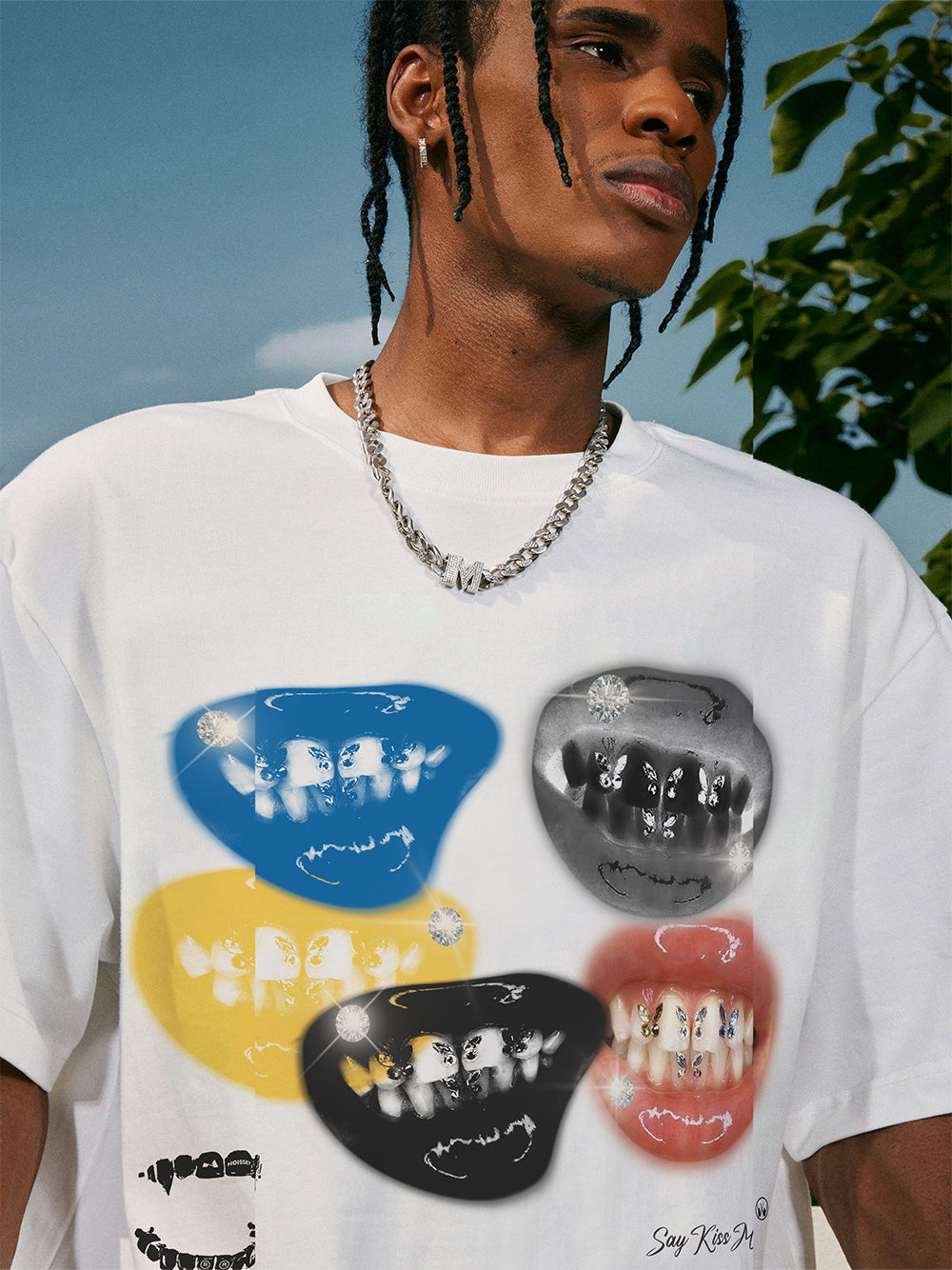 BOUNCE BACK© Colorful Lip Print T-shirt