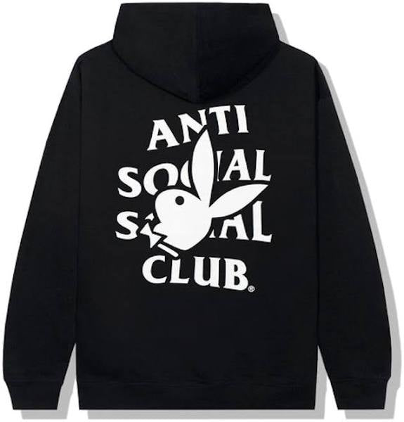 Anti Social Social Club Playboy Bunny Logo Hoodie Black