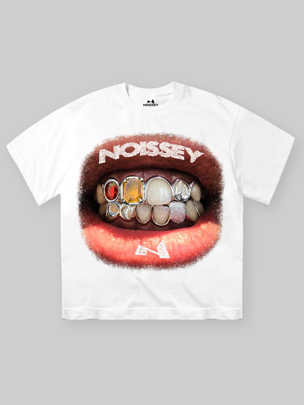 High quality Retro Lip Grills Noissey Print T-Shirt heavyweight