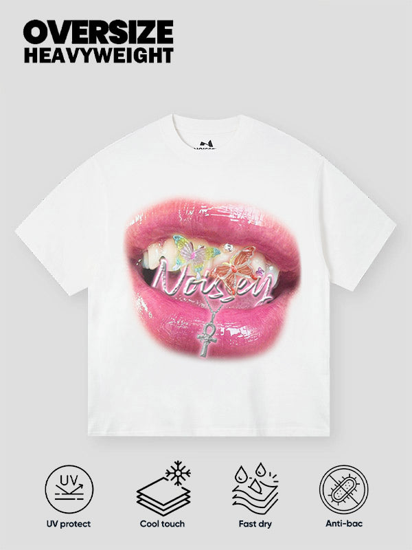 Barbie Pink Sexy Lip Print T-Shirt