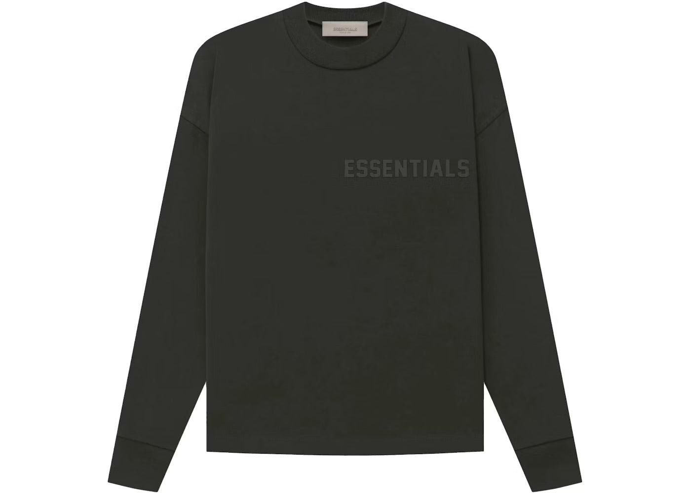 Fear of God Essentials Long-Sleeve Tee “Off Black”