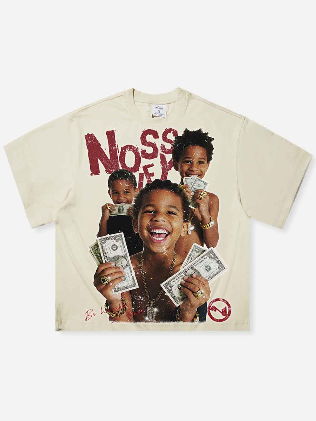 "Kid Holding Money's Joy" Boxy Oversized T-Shirt