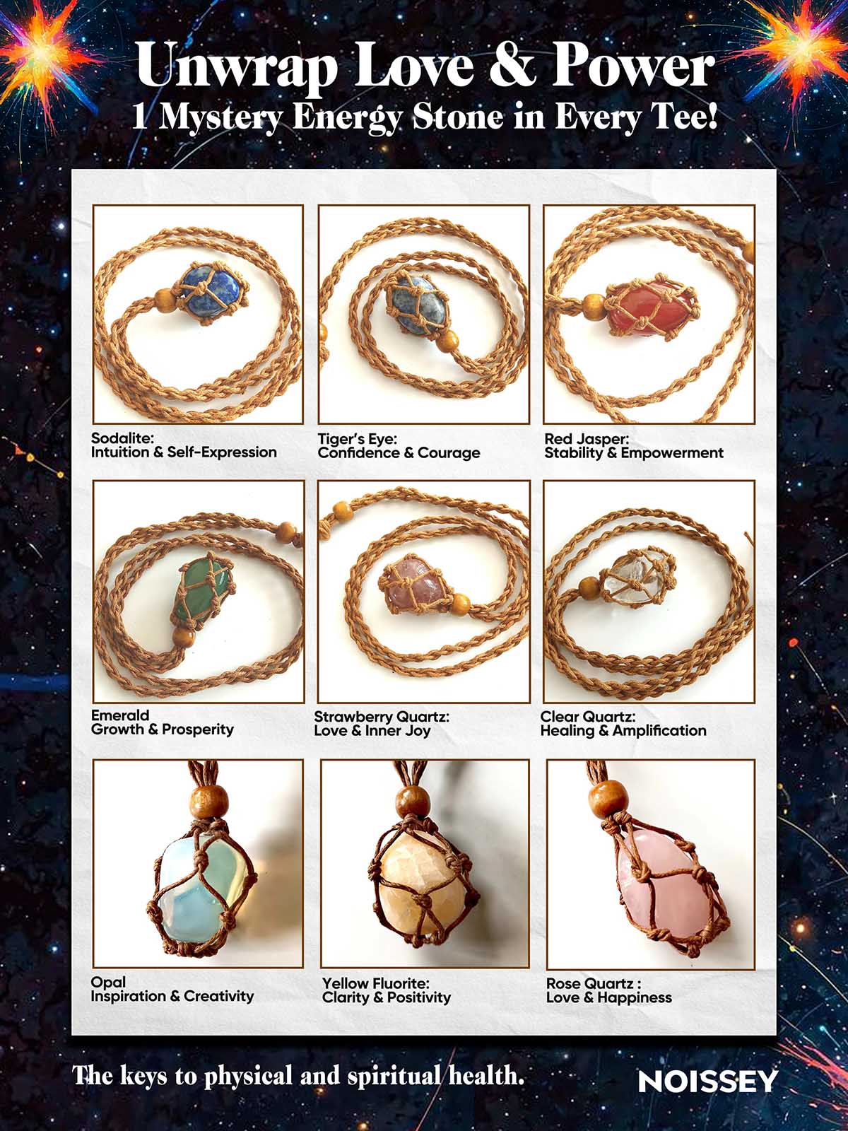 Blue Gem and Nail Art Print Boxy Oversized T-Shirt