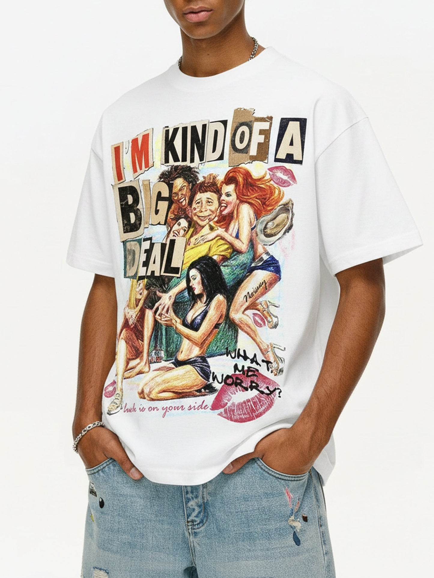 NOISSEY "I'm Kind of a Big Deal" Badboy Graffiti Art Print STREETWEAR T-Shirt