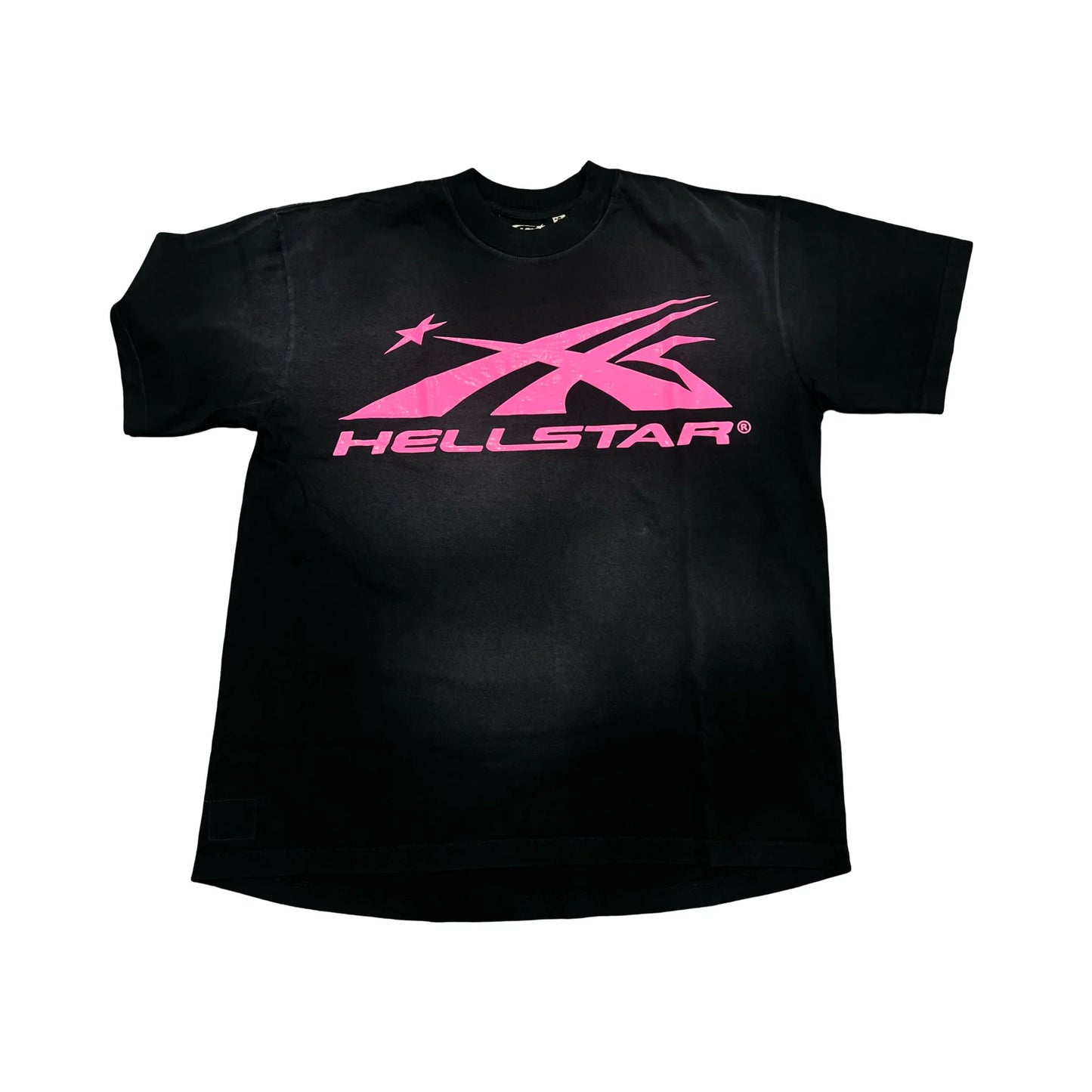 HellStar T-shirt Black Sport Logo Pink