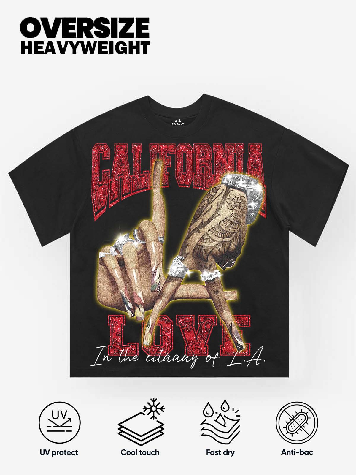 California Love! Boxy Oversized T-shirt
