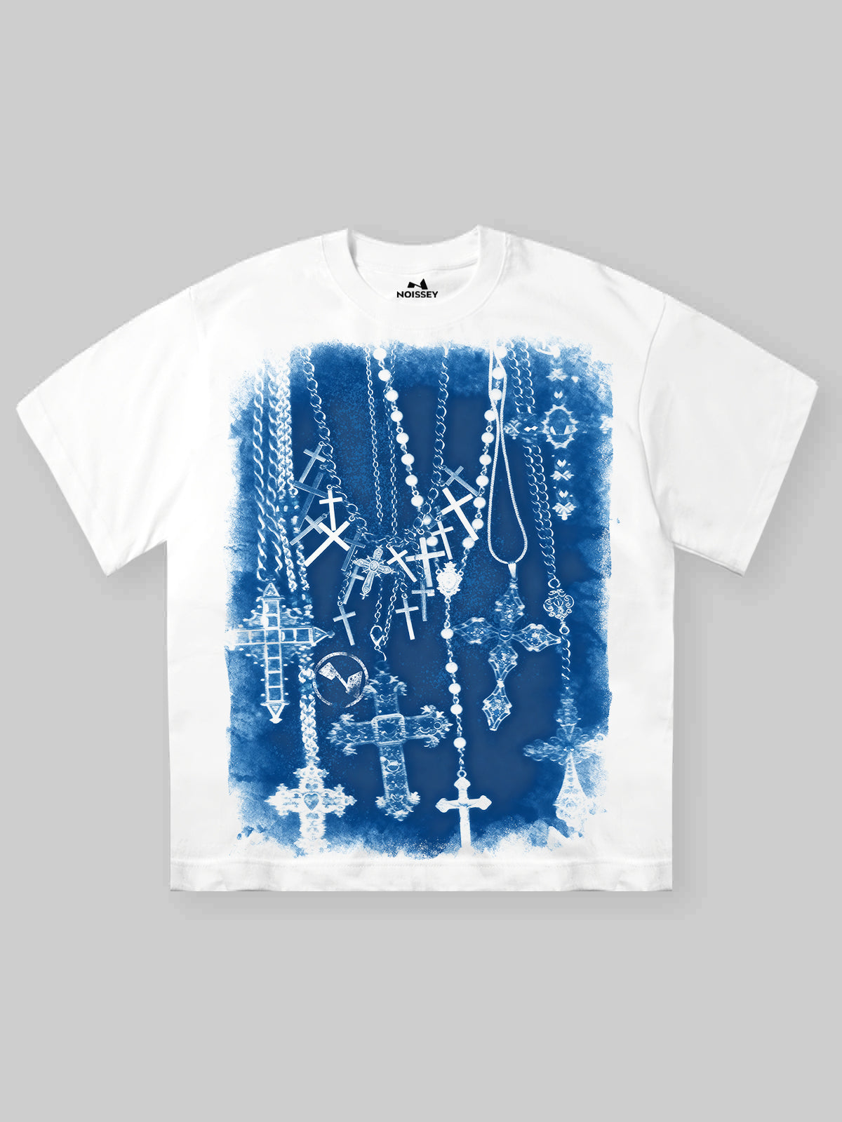 Blueprint Vintage Cross Print T-shirt