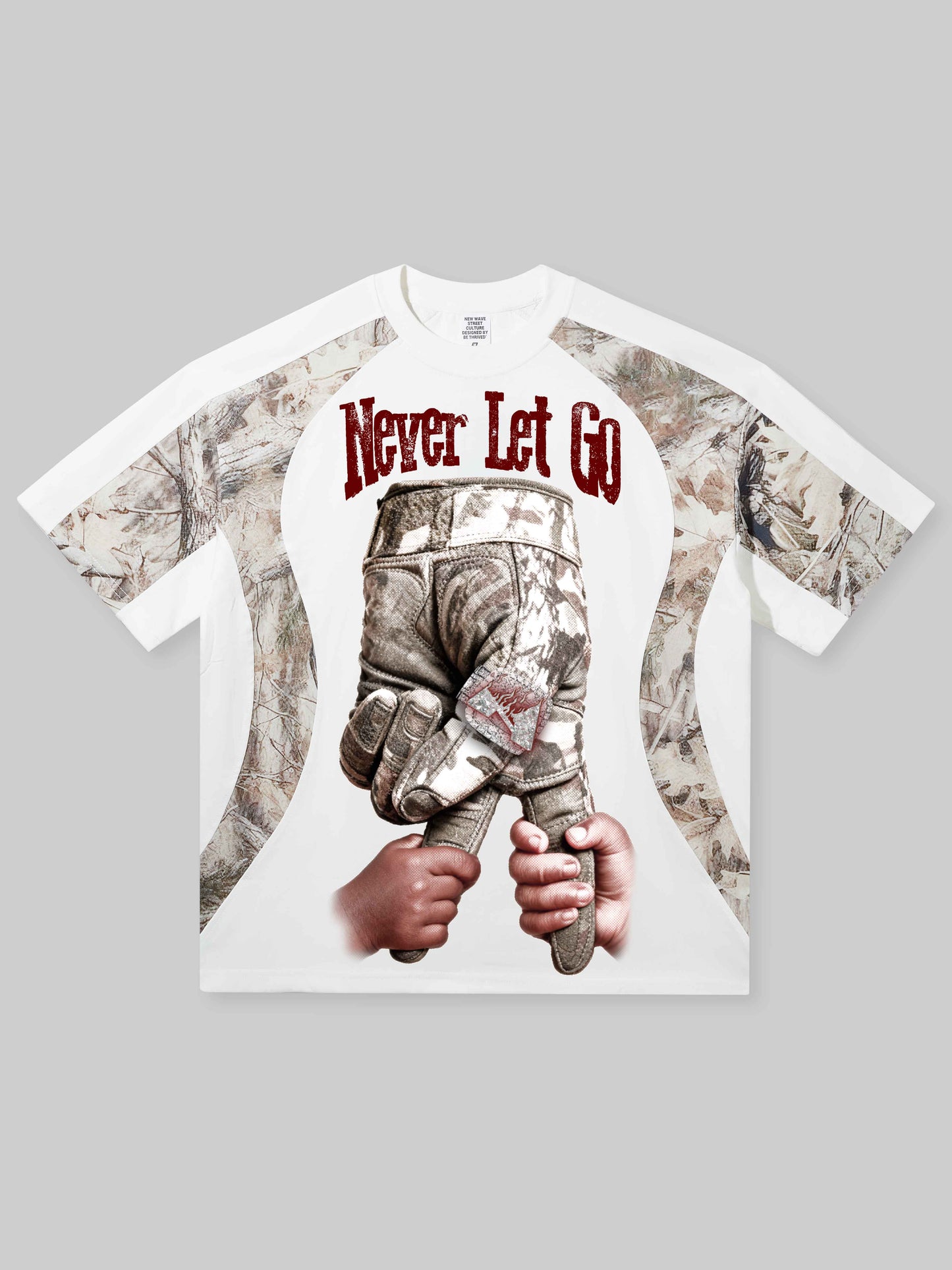 "Never Let Go" Real Tree Print T-Shirt
