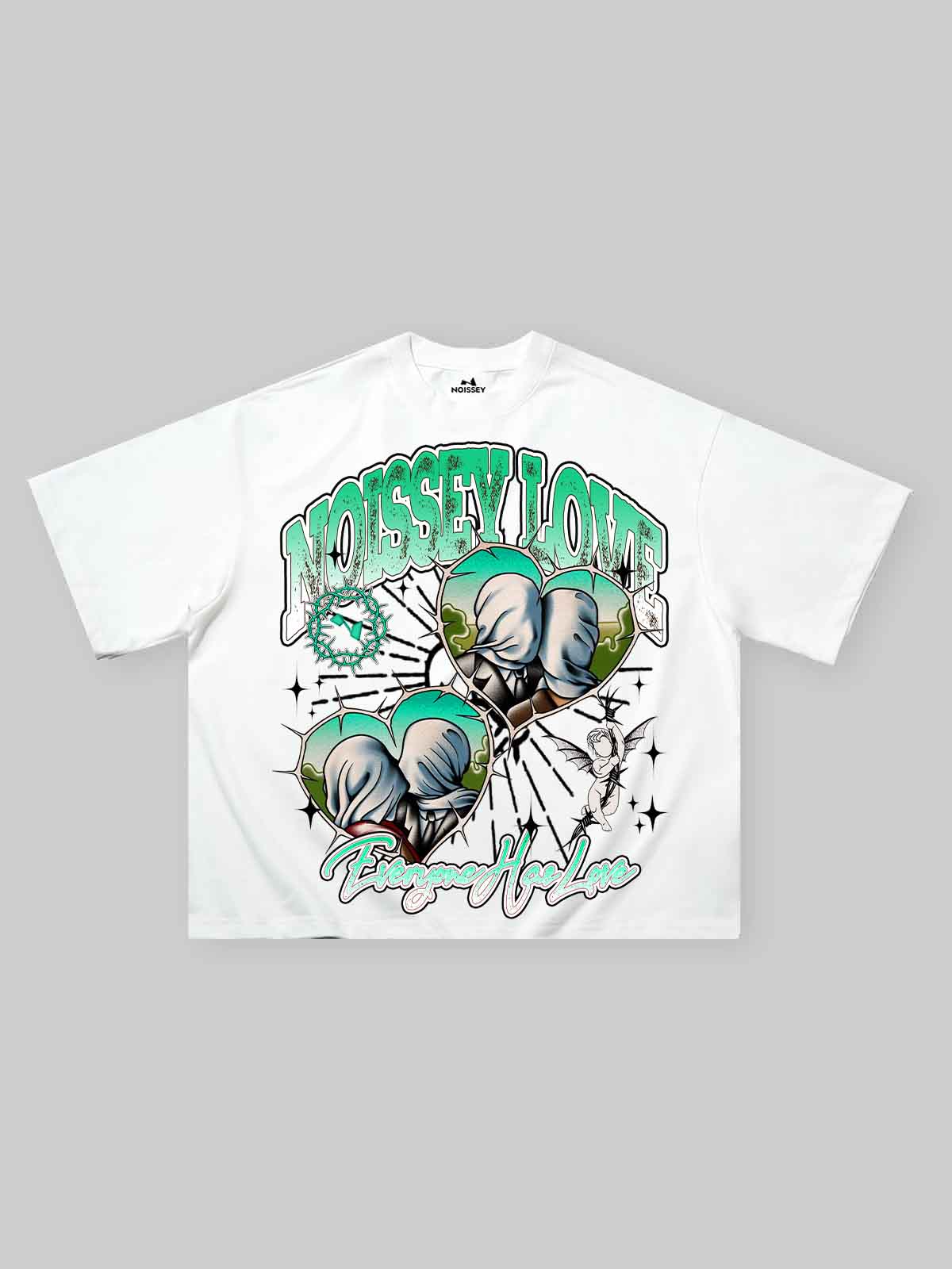 Boxy oversized T-shirt Noissey Love print