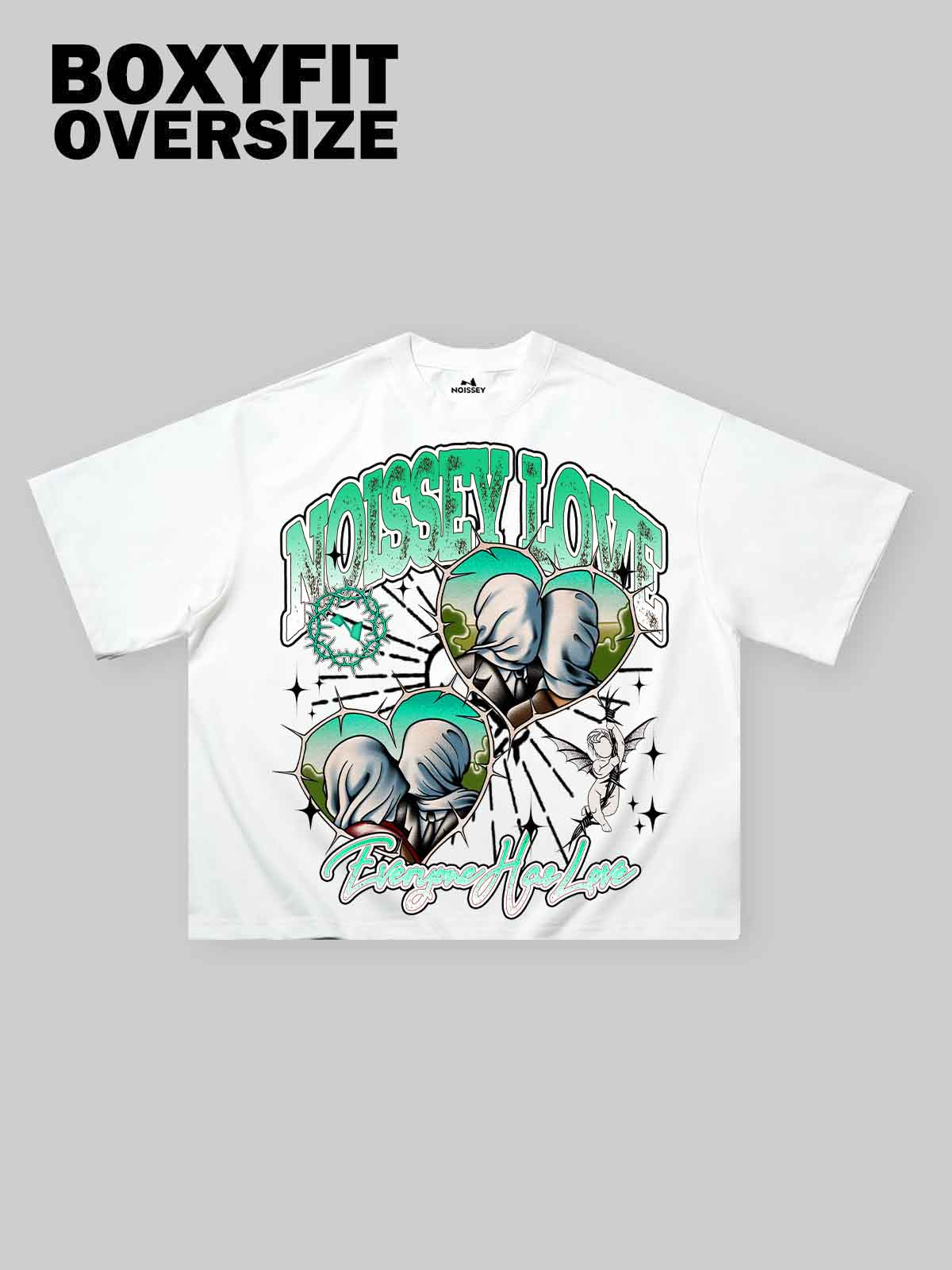 Boxy oversized T-shirt Noissey Love print