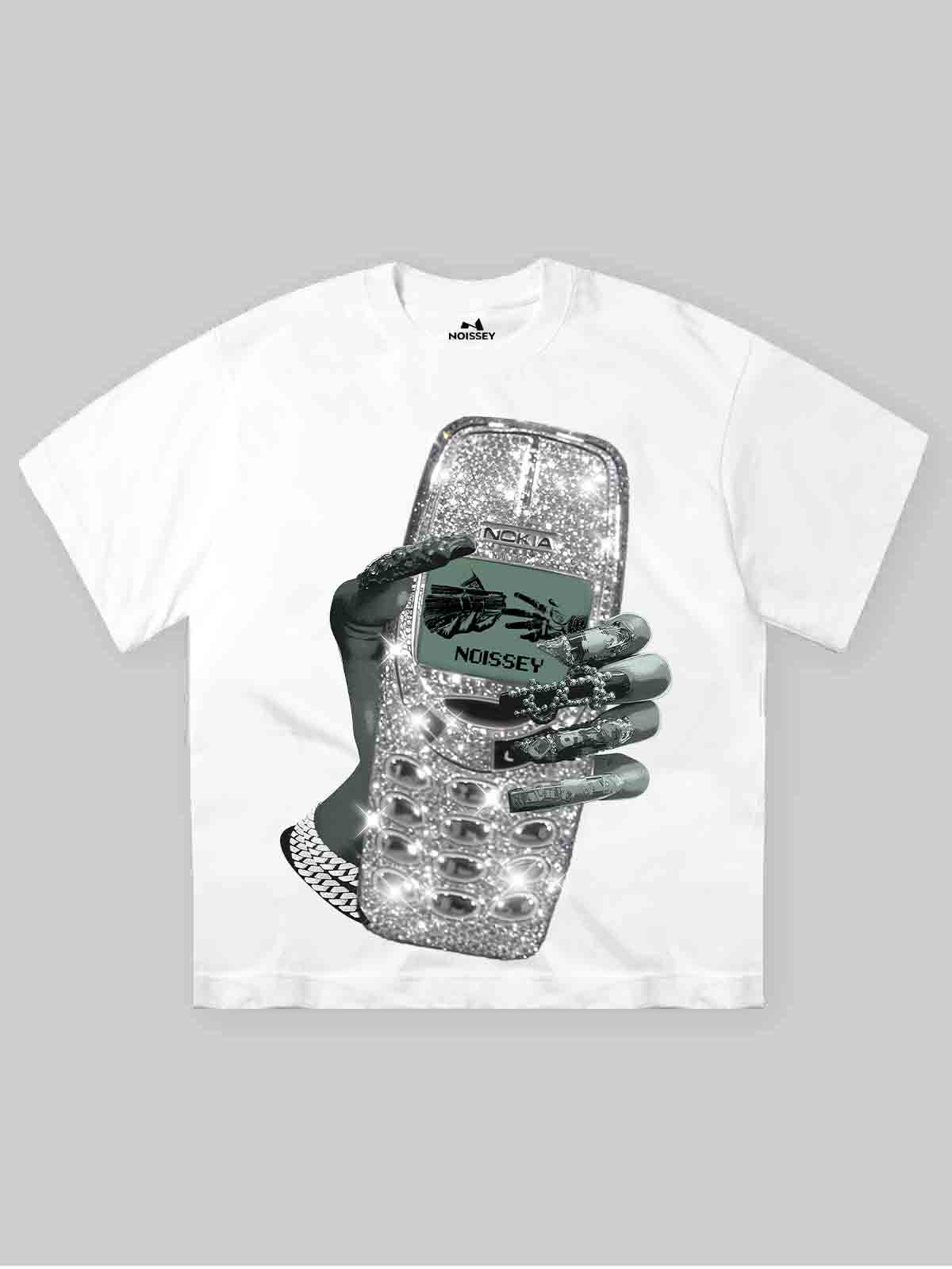 Diamond Nokia Nail Art Print T-shirt
