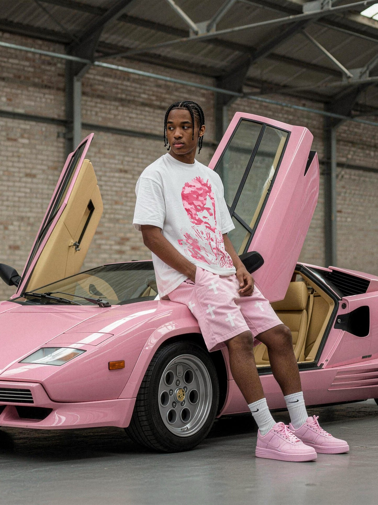 NOISSEY Pink Camo "Money Stack" Portrait Cooling Tee