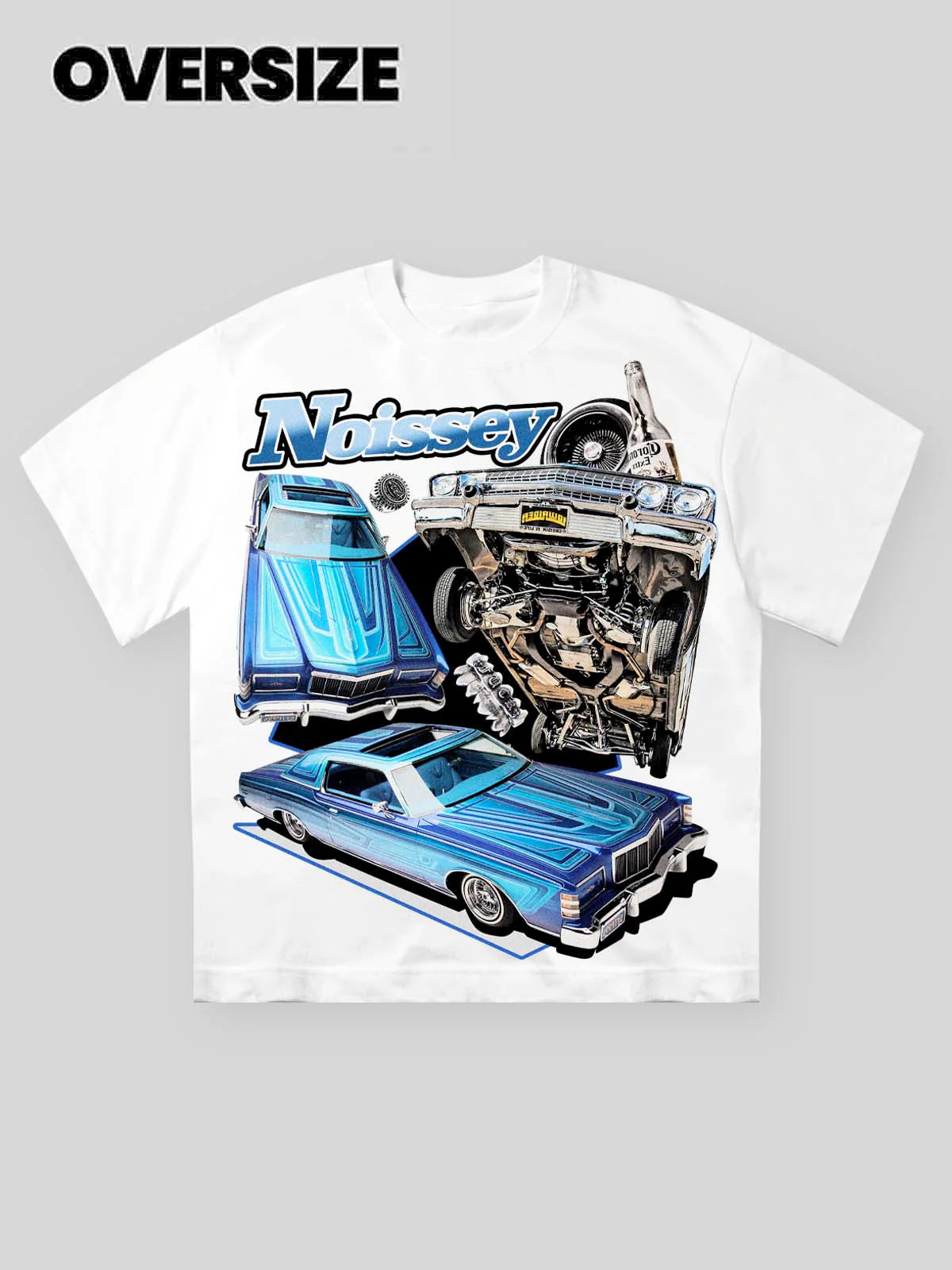 Noissey Blue vintage low rider print T-shirt