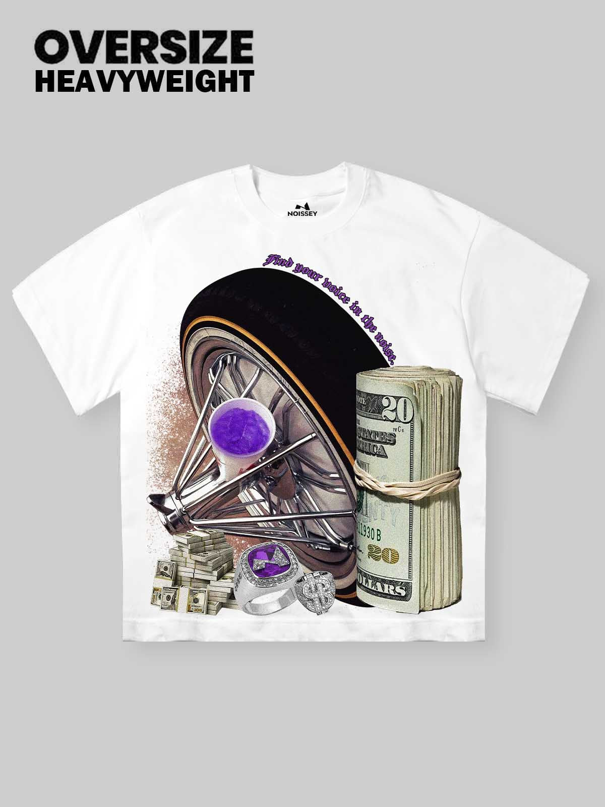 Swangas Art Collage Print T-shirt