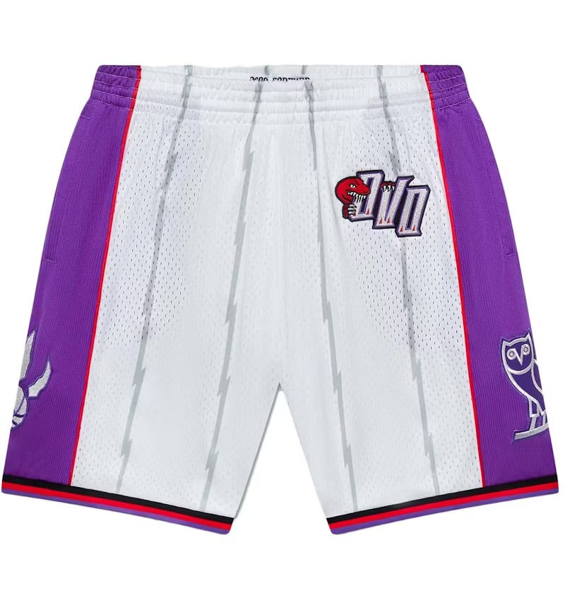 OVO Mitchell and Ness ‘95 Raptors Basketball Short Black Purple White