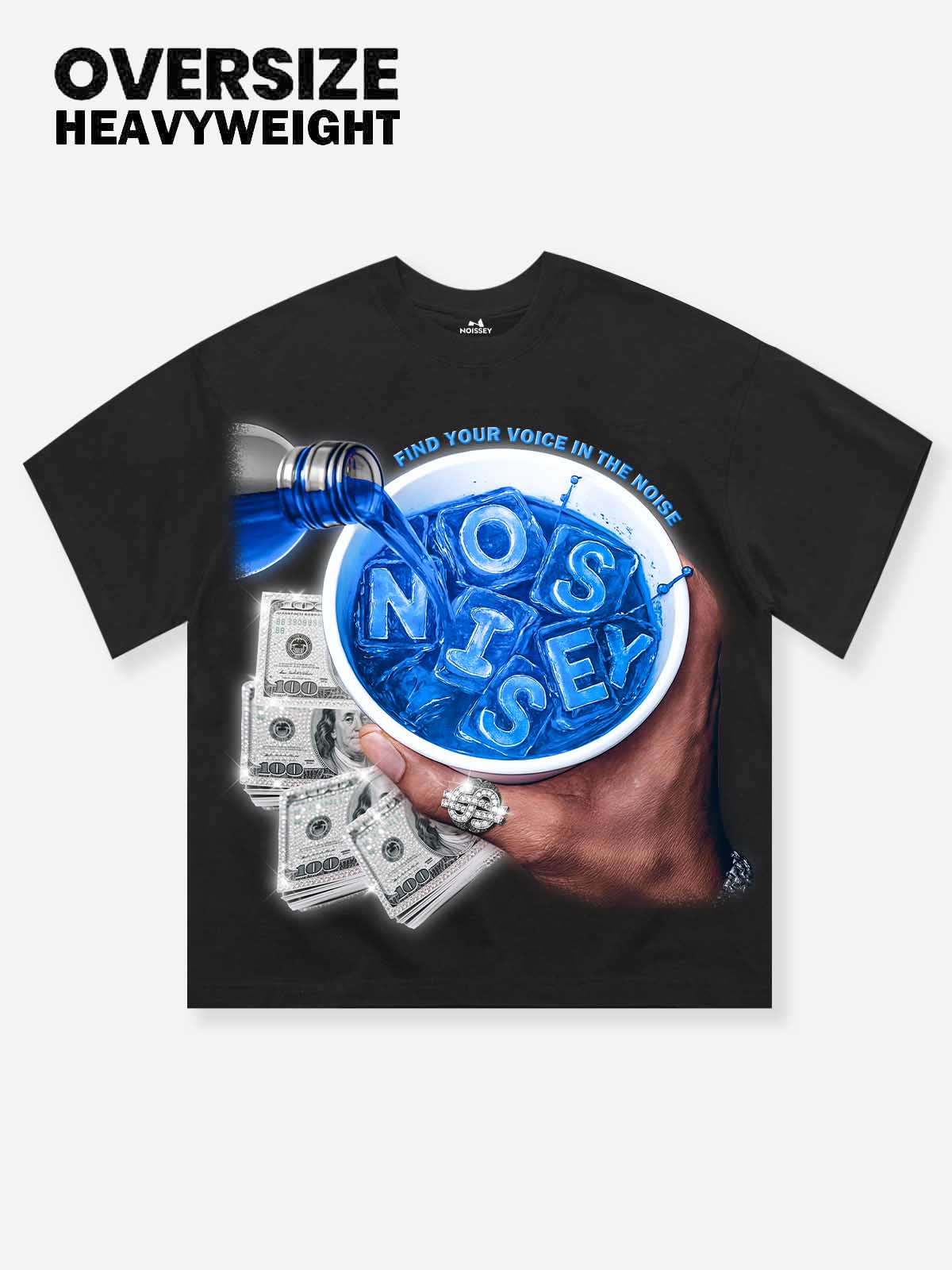 "Cheers to Money" Printed T-shirt