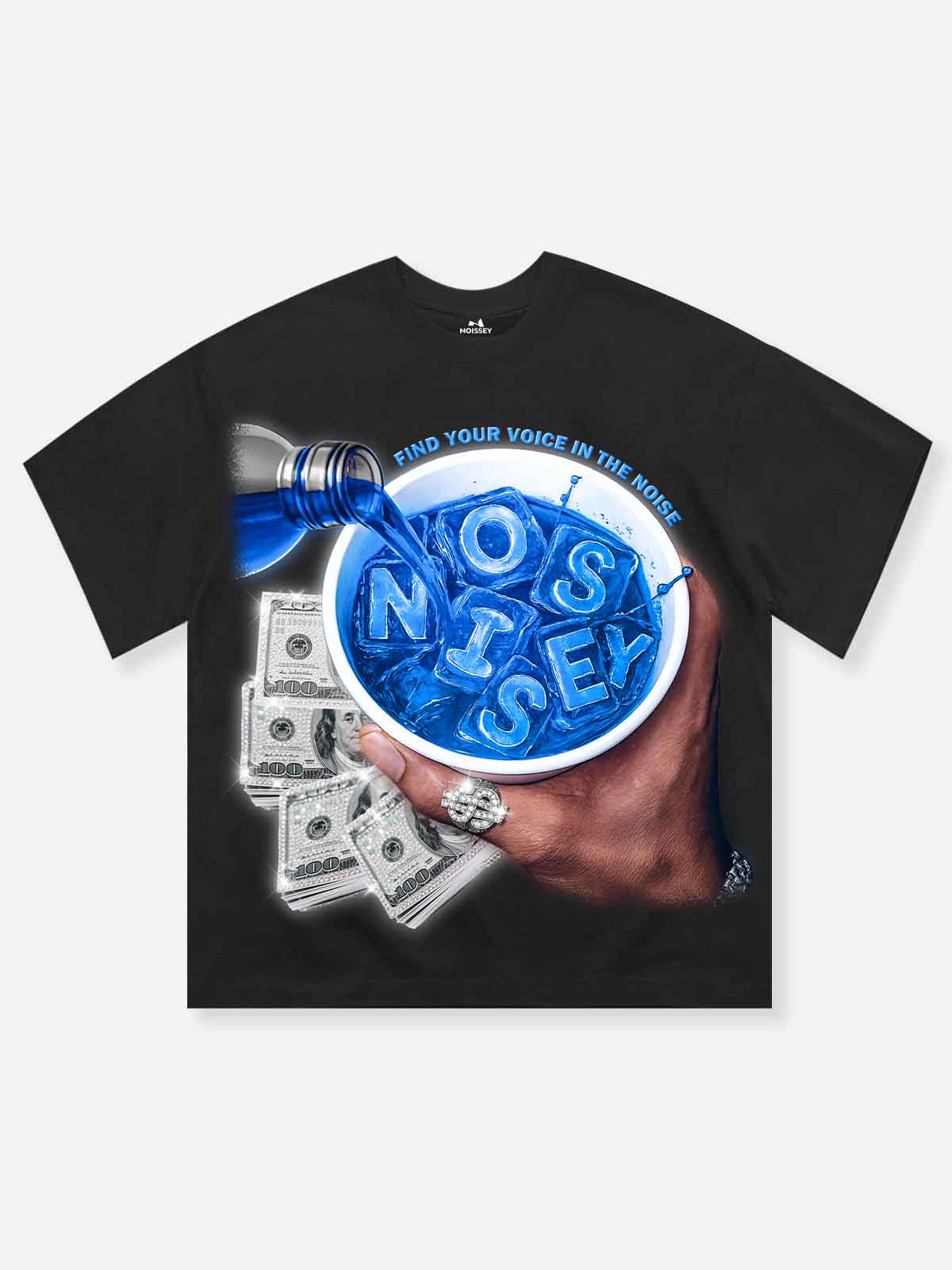 "Cheers to Money" Printed T-shirt