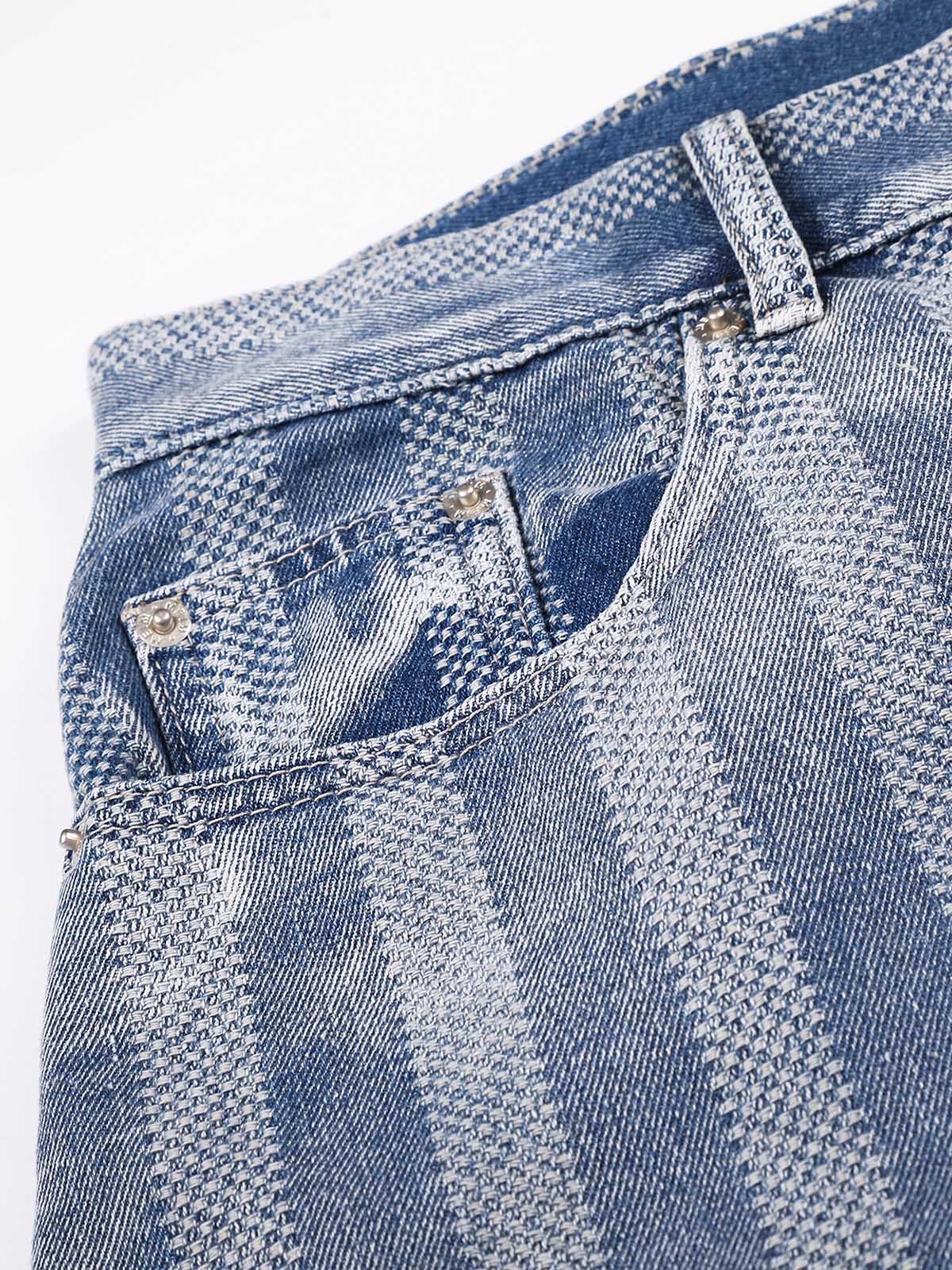 NOISSEY Vintage Washed Lightweight Denim Shorts - Wide-Leg Jorts