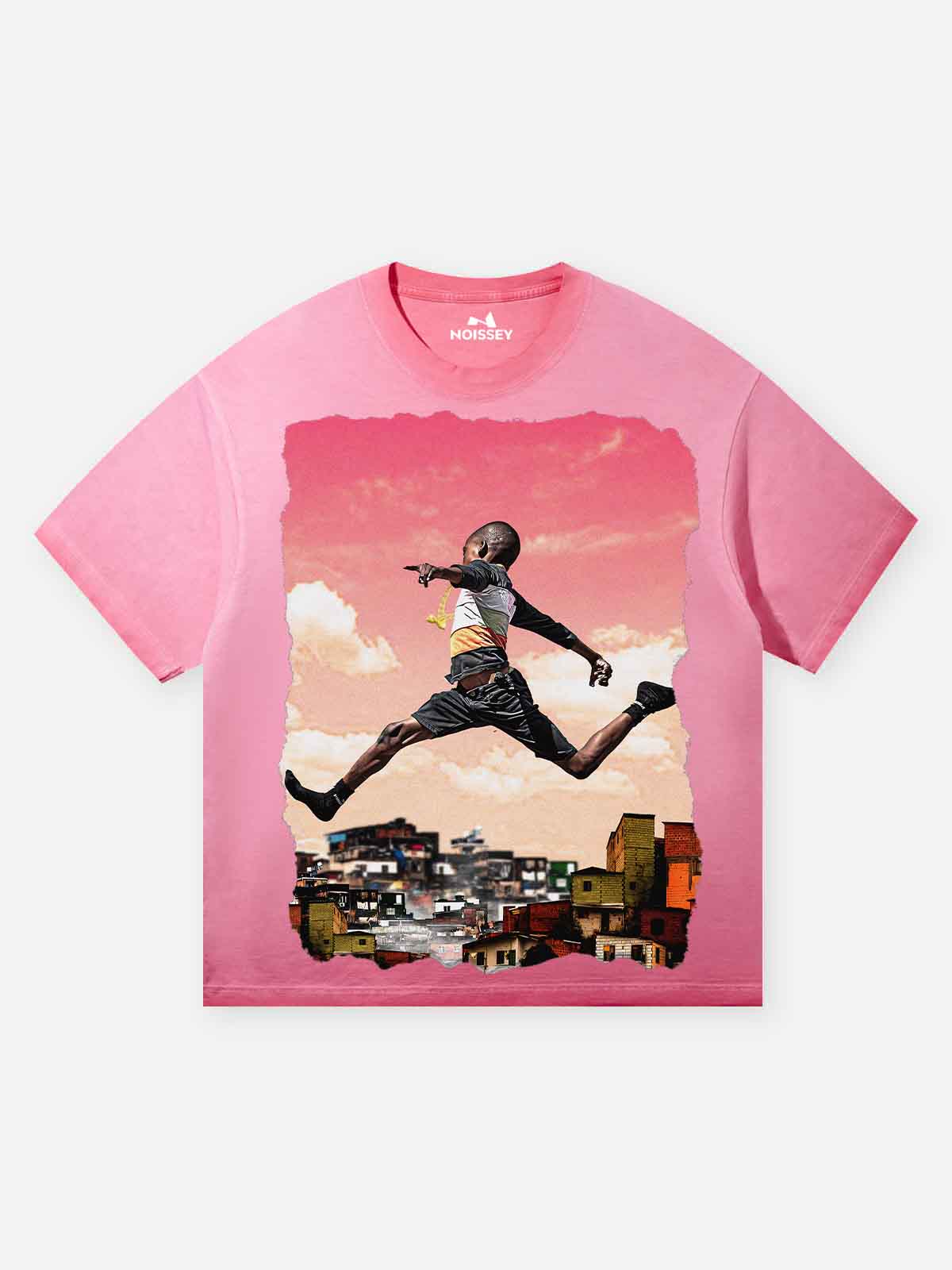 Noissey Life & Freedom Collage Washed Print T-Shirt