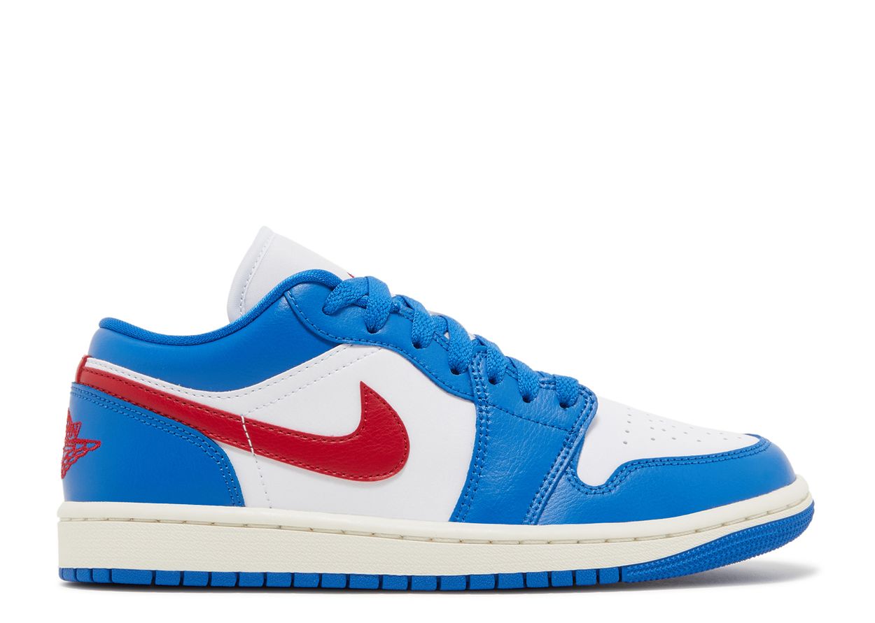 Jordan 1 Low Sport Blue Gym Red (Femme)