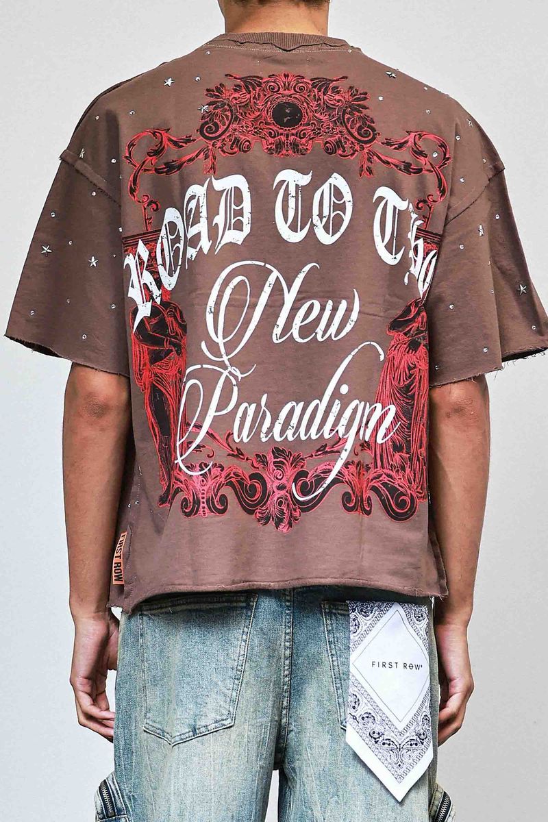 First Row Brown Astronaut Tee