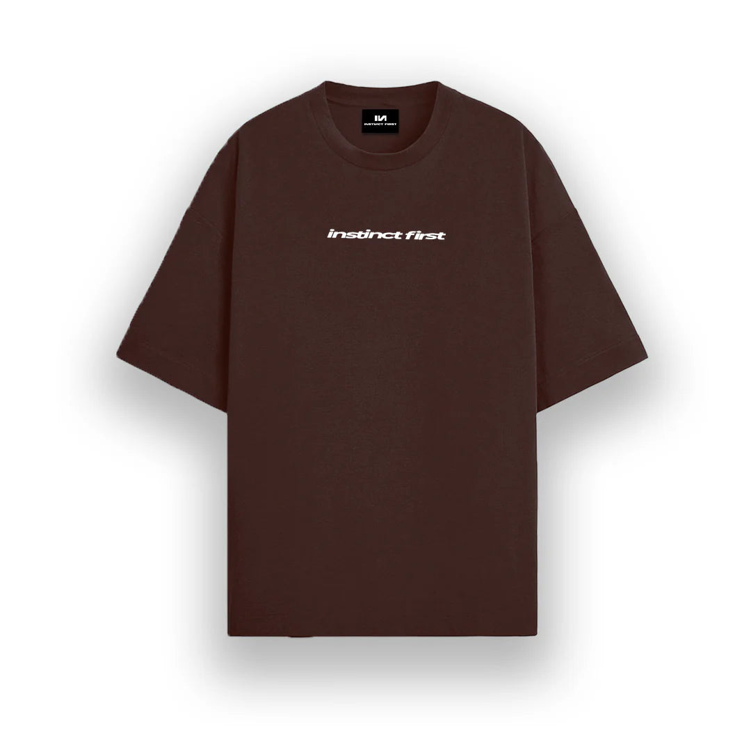 Instinct First Art is Instinct Coffee Brown Tee