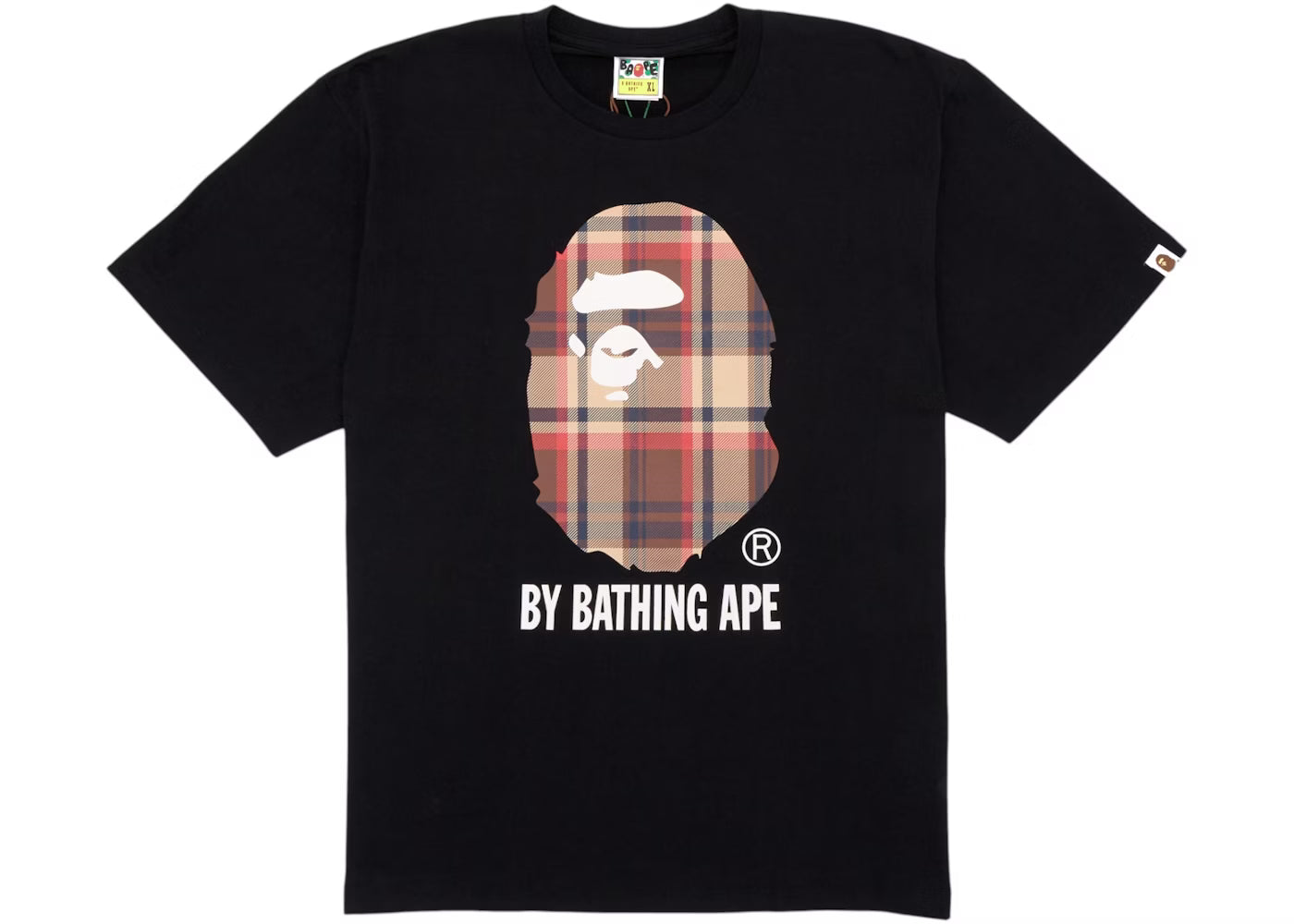 Bape Big Head Burberry Black Tee