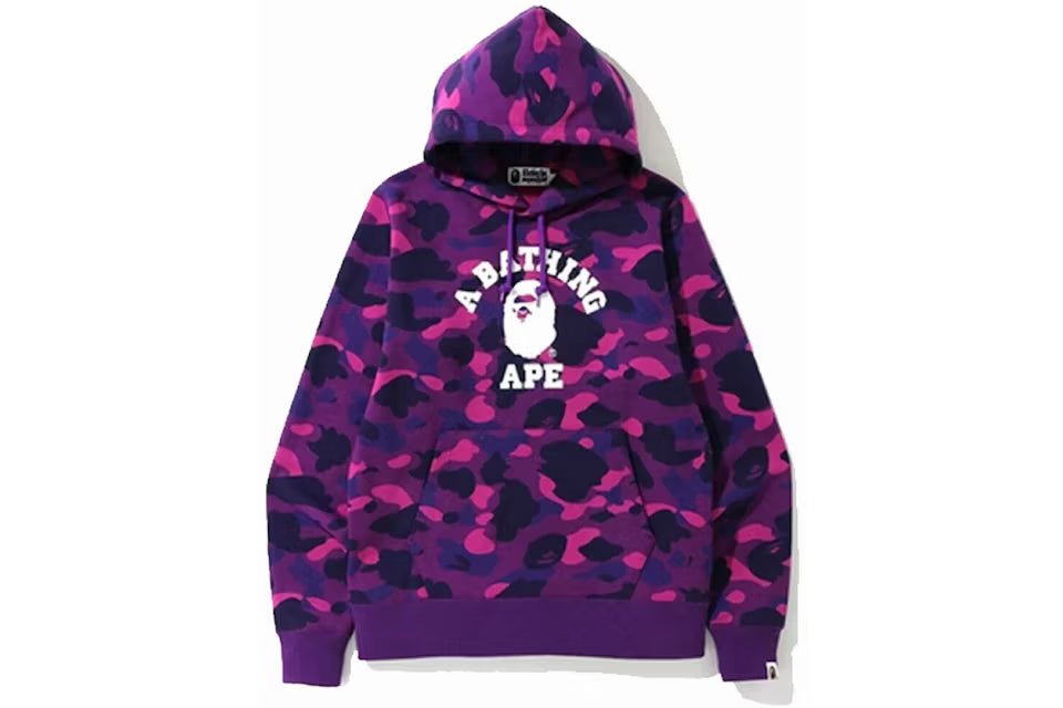 Bape Hoodie Camp Purple