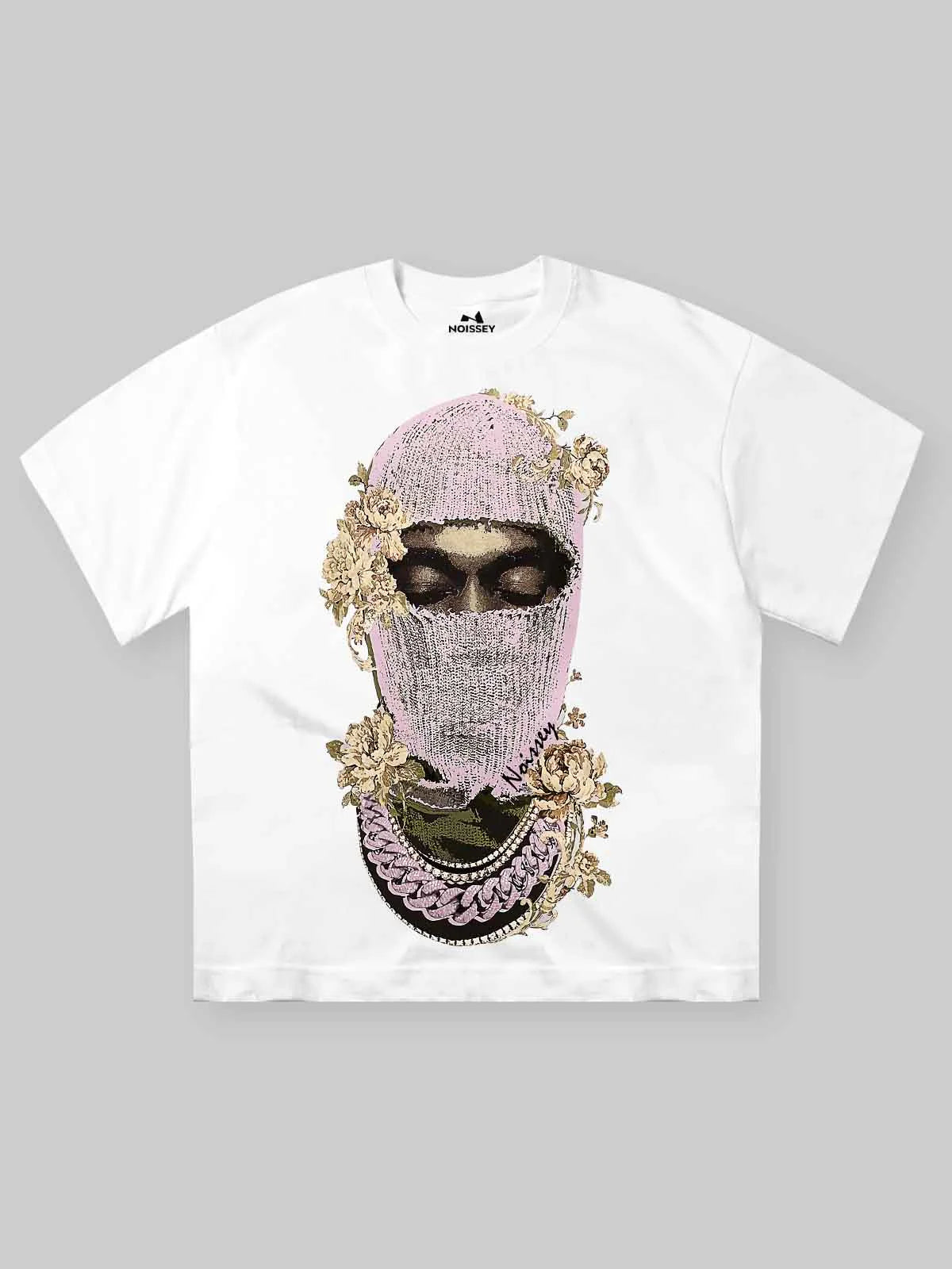 Noissey Vintage Knit Balaclava Print T-shirt