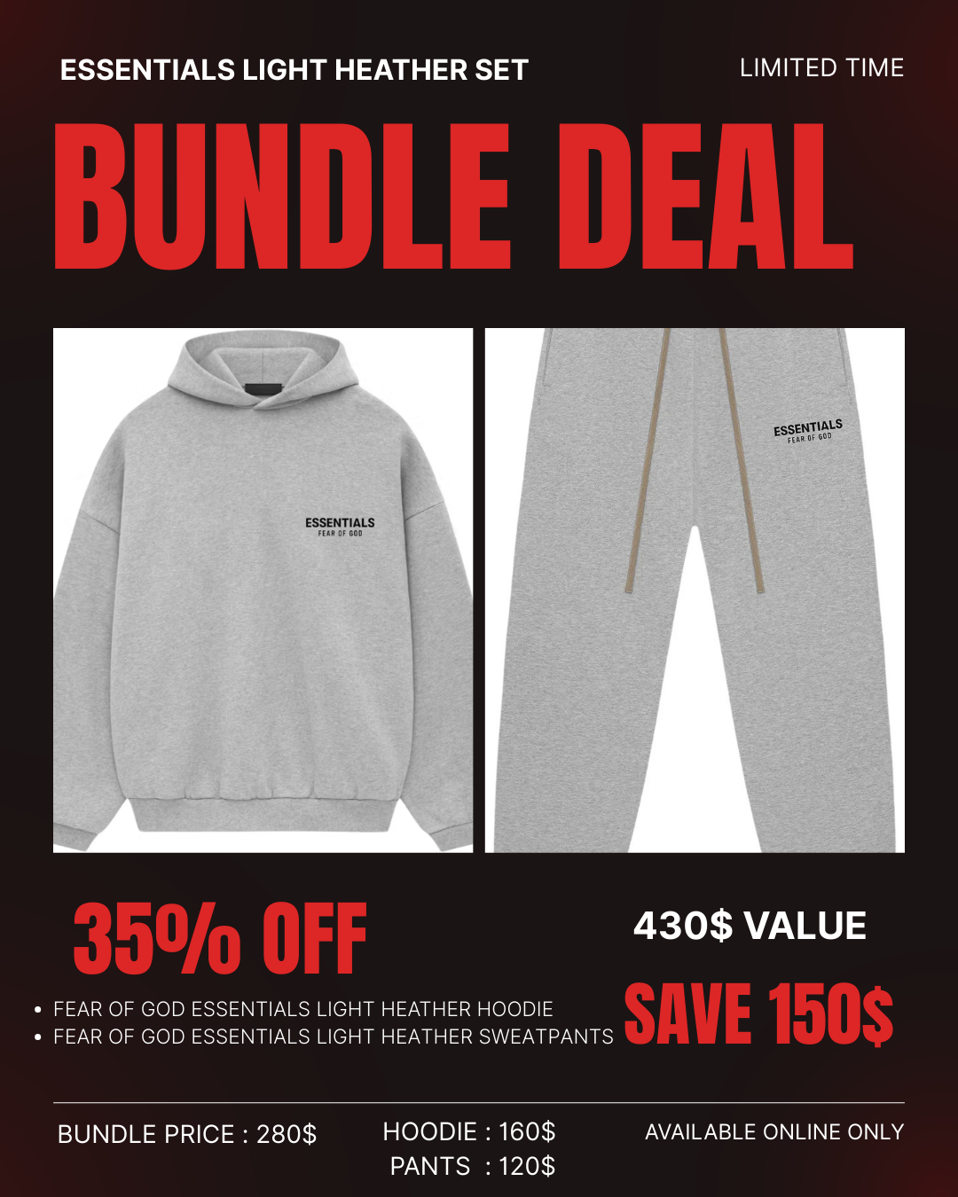 ESSENTIAL BUNDLE SET LIGHT HEATHER