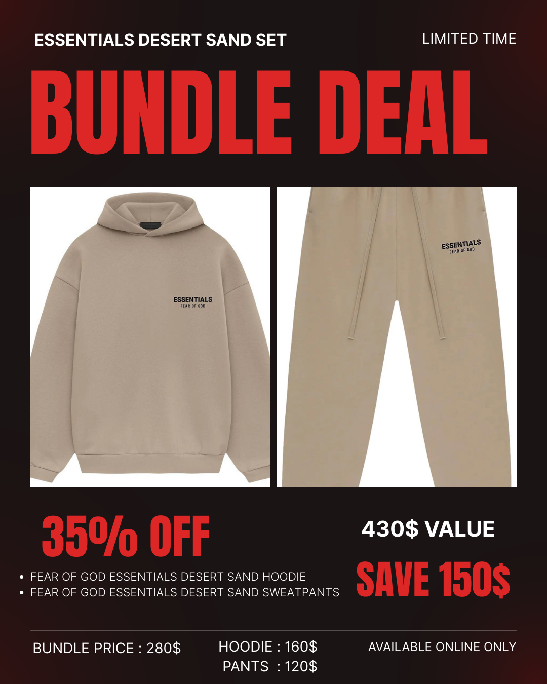 ESSENTIAL BUNDLE SET DESERT SAND