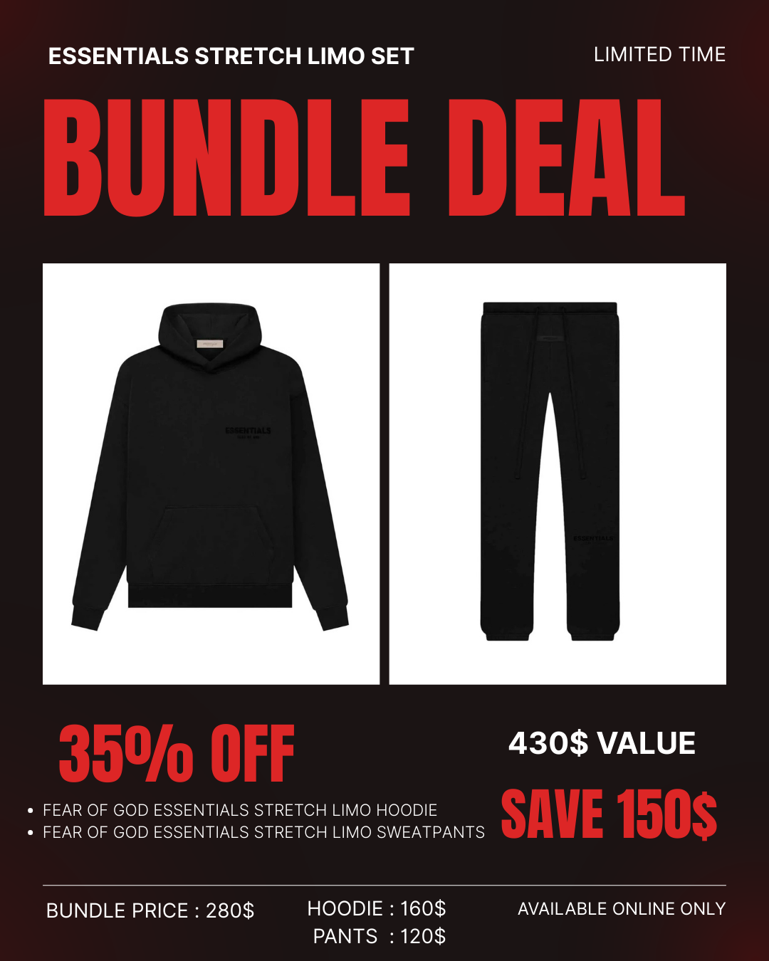 ESSENTIAL BUNDLE SET STRETCH LIMO