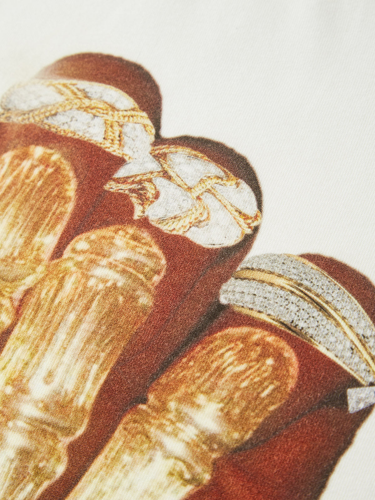 Golden Bone Nail Print baby tee