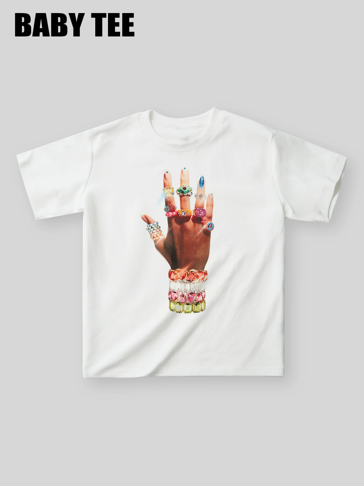 Colorful Art Bracelet and Ring baby tee