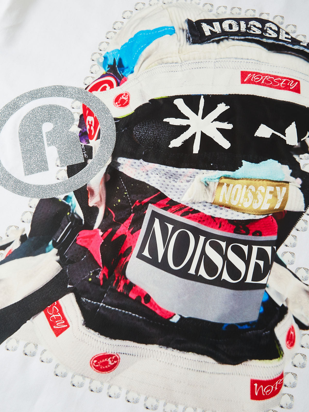 BOUNCE BACK© Colorful Patchwork Hat Print T-shirt