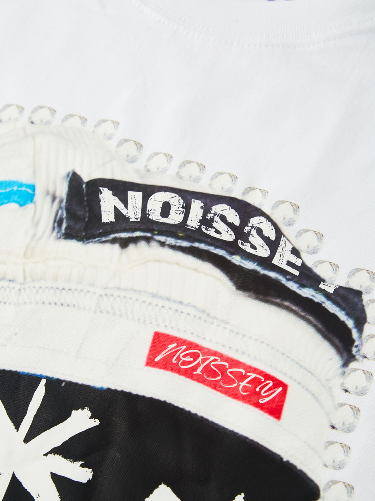 BOUNCE BACK© Colorful Patchwork Hat Print T-shirt