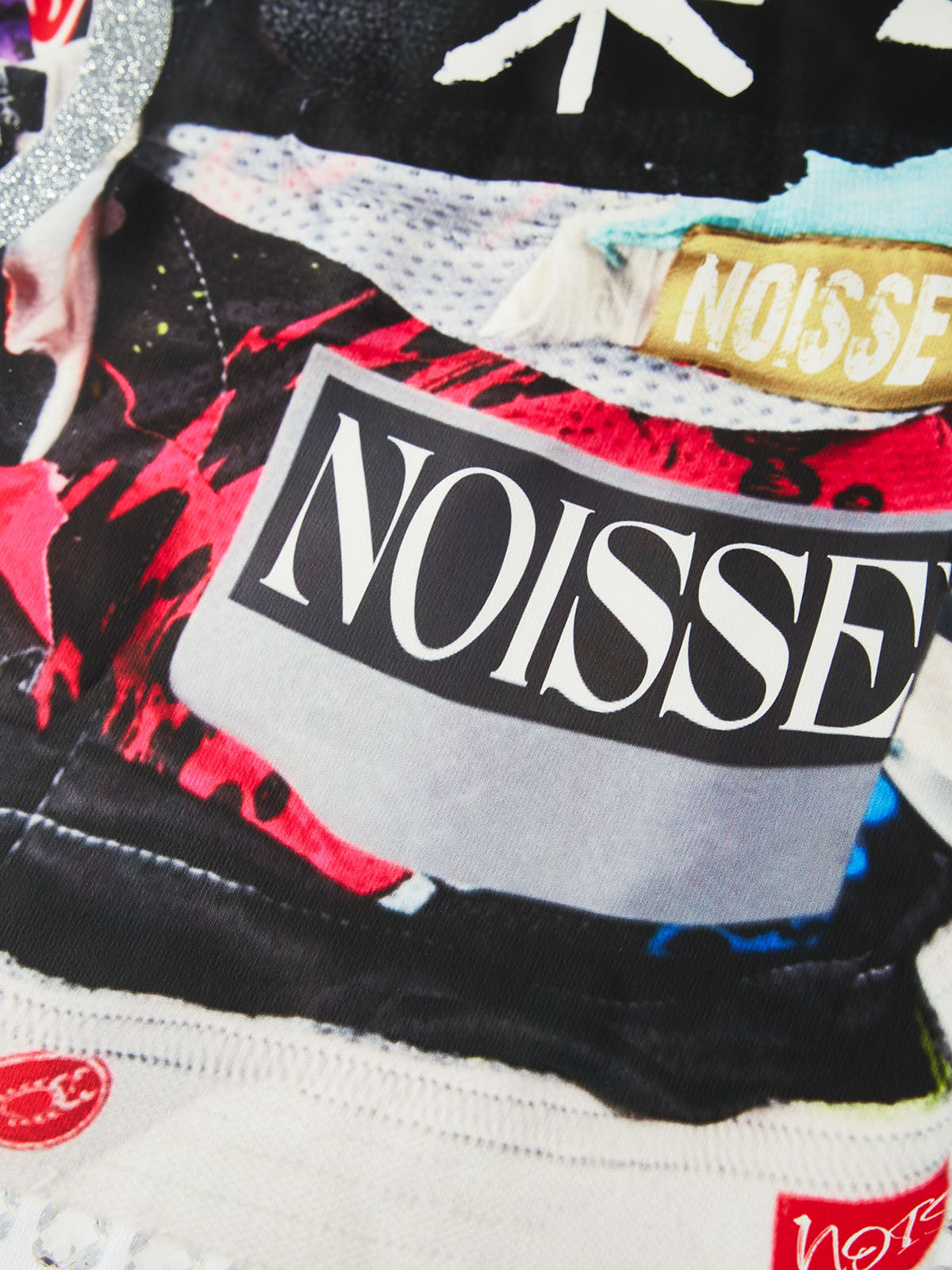 BOUNCE BACK© Colorful Patchwork Hat Print T-shirt