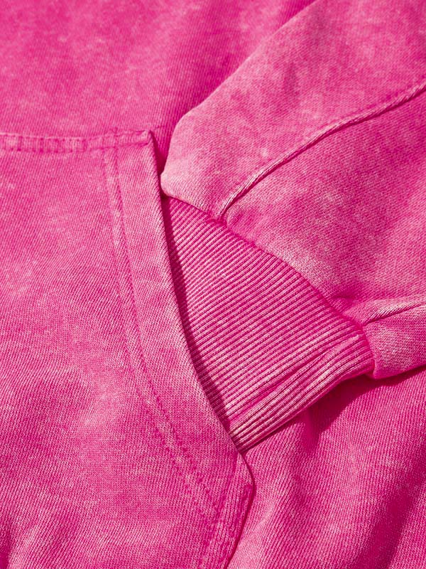 Sacred Heart Pink Washed High-Quality Hoodie