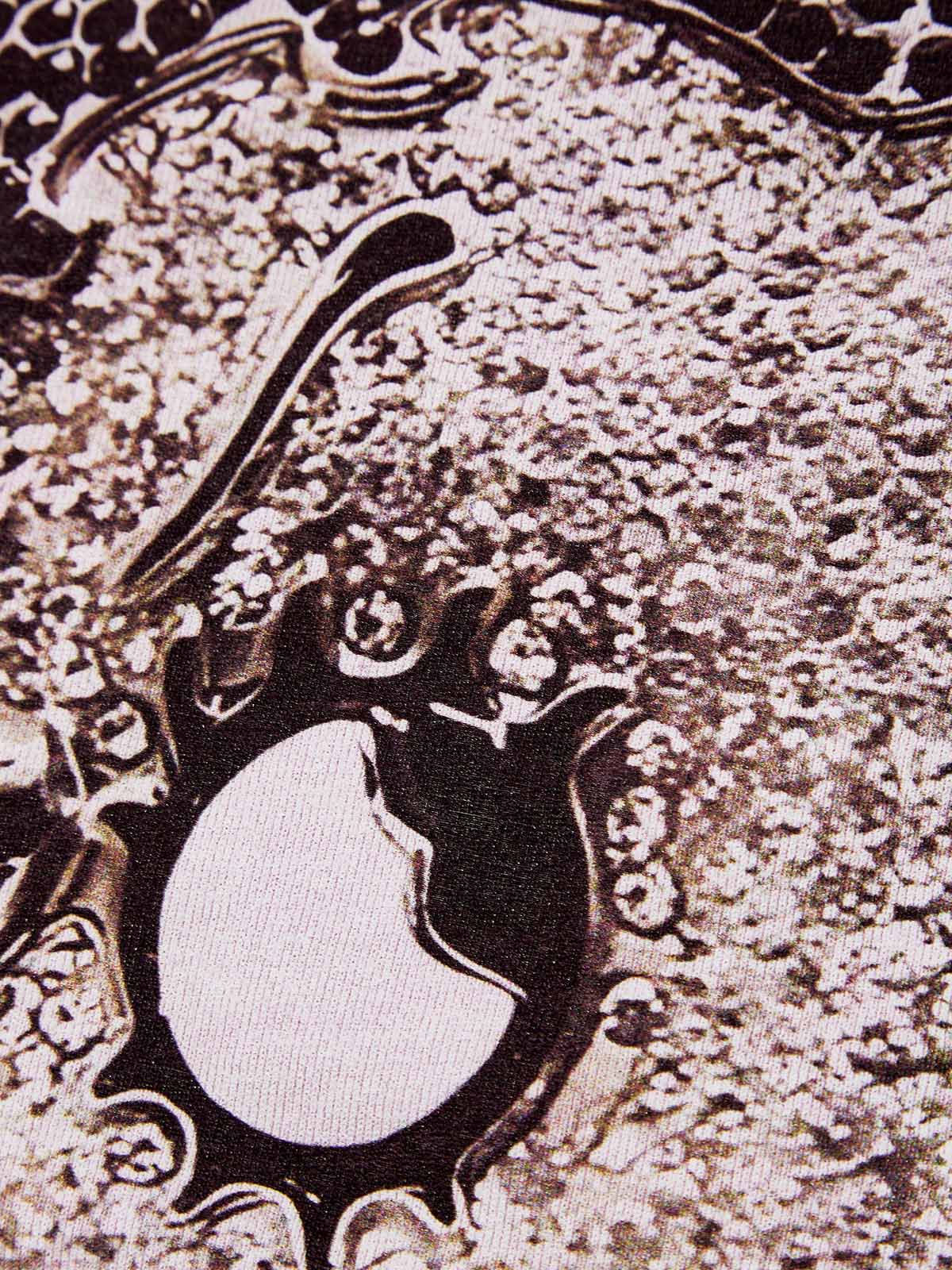 Black & White Diamond Cartoon girl 370g Pink Washed zip-up hoodie